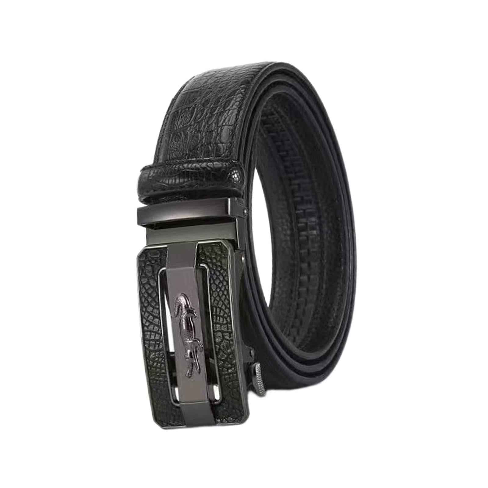 Men's Belt Metal Buckle Work Belt for Shirt Wedding Anniversary Gift