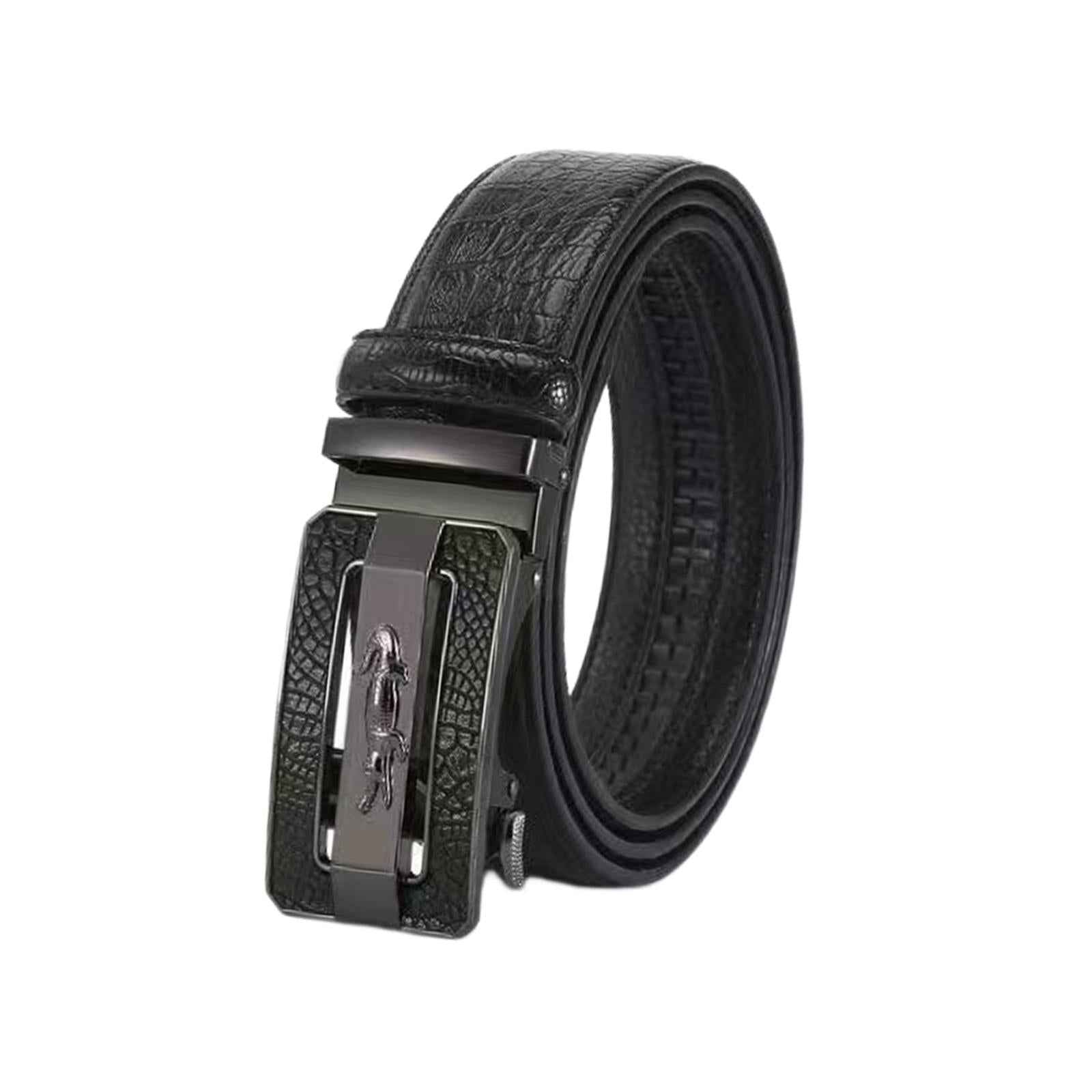 Men's Belt Metal Buckle Work Belt for Shirt Wedding Anniversary Gift
