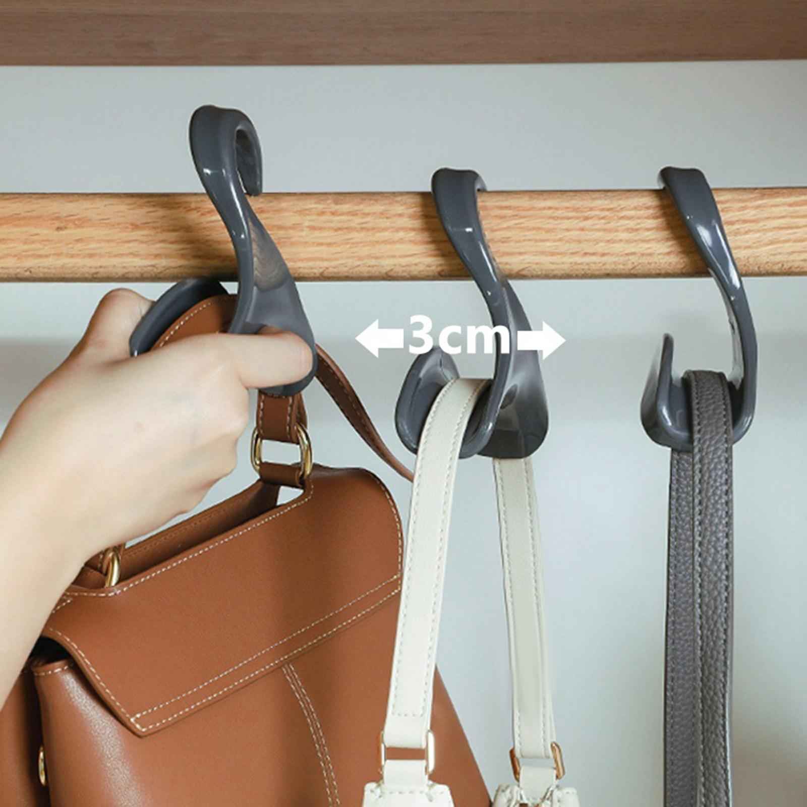 Purse Hanger Hook Wardrobe Tote Bag Rack Holder for Handbags Satchels Purses White Black
