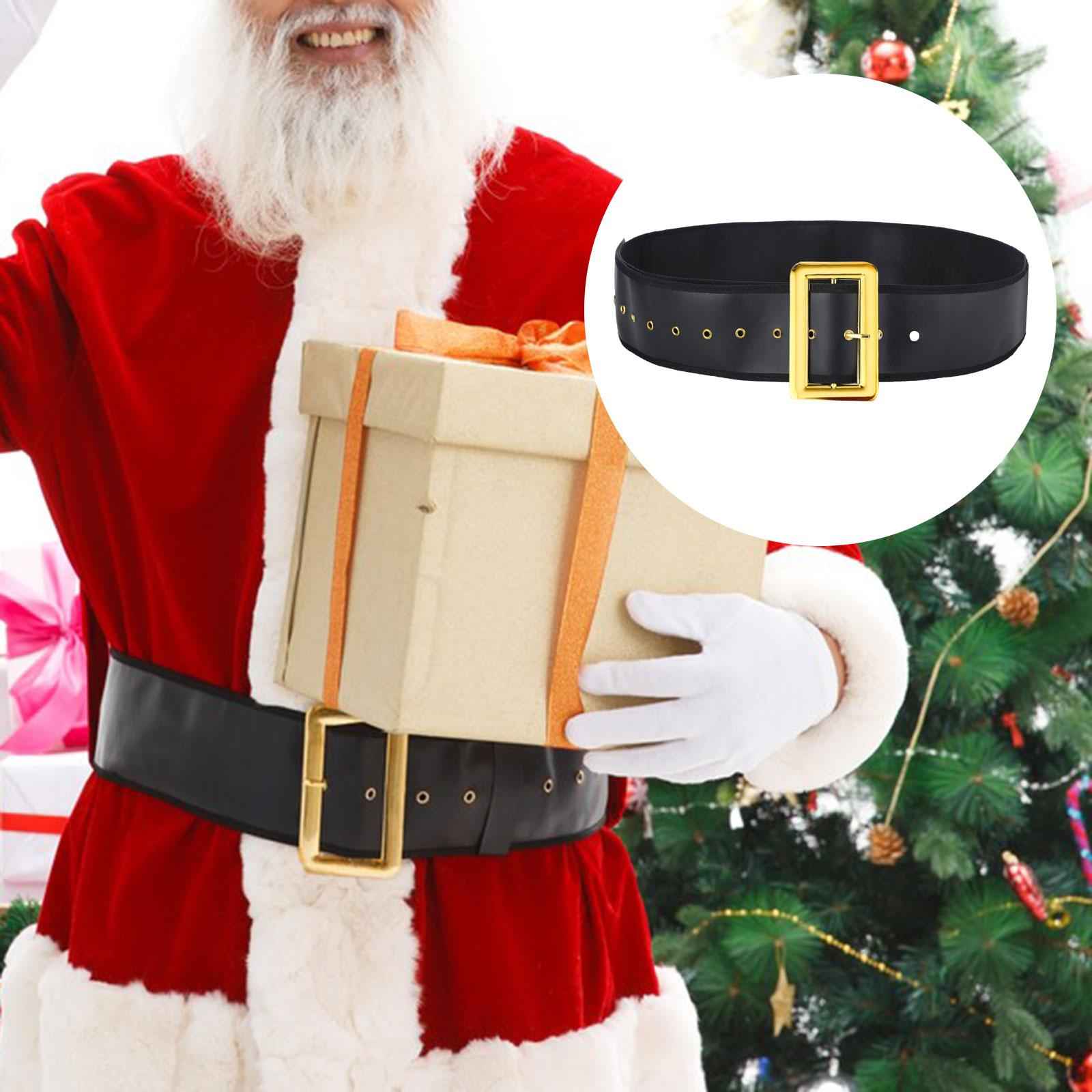 Santa Claus Belt Props Christmas Santa Belt for Masquerade Cosplay Role Play 6cmx120cm