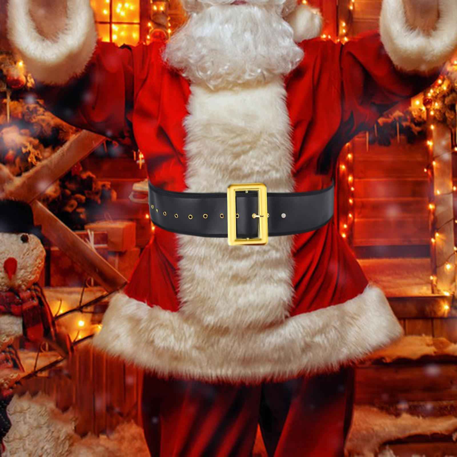 Santa Claus Belt Props Christmas Santa Belt for Masquerade Cosplay Role Play 6cmx120cm