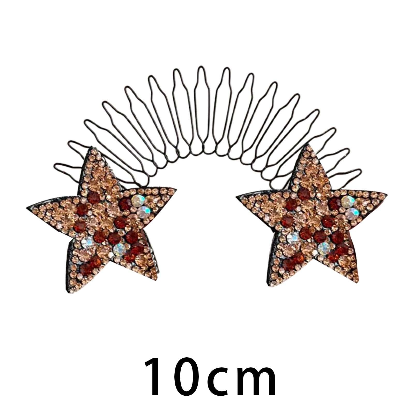 2xHair Clip Comb Hairpins for Girl Durable Hair Styling Tool for Long Hair Yellow