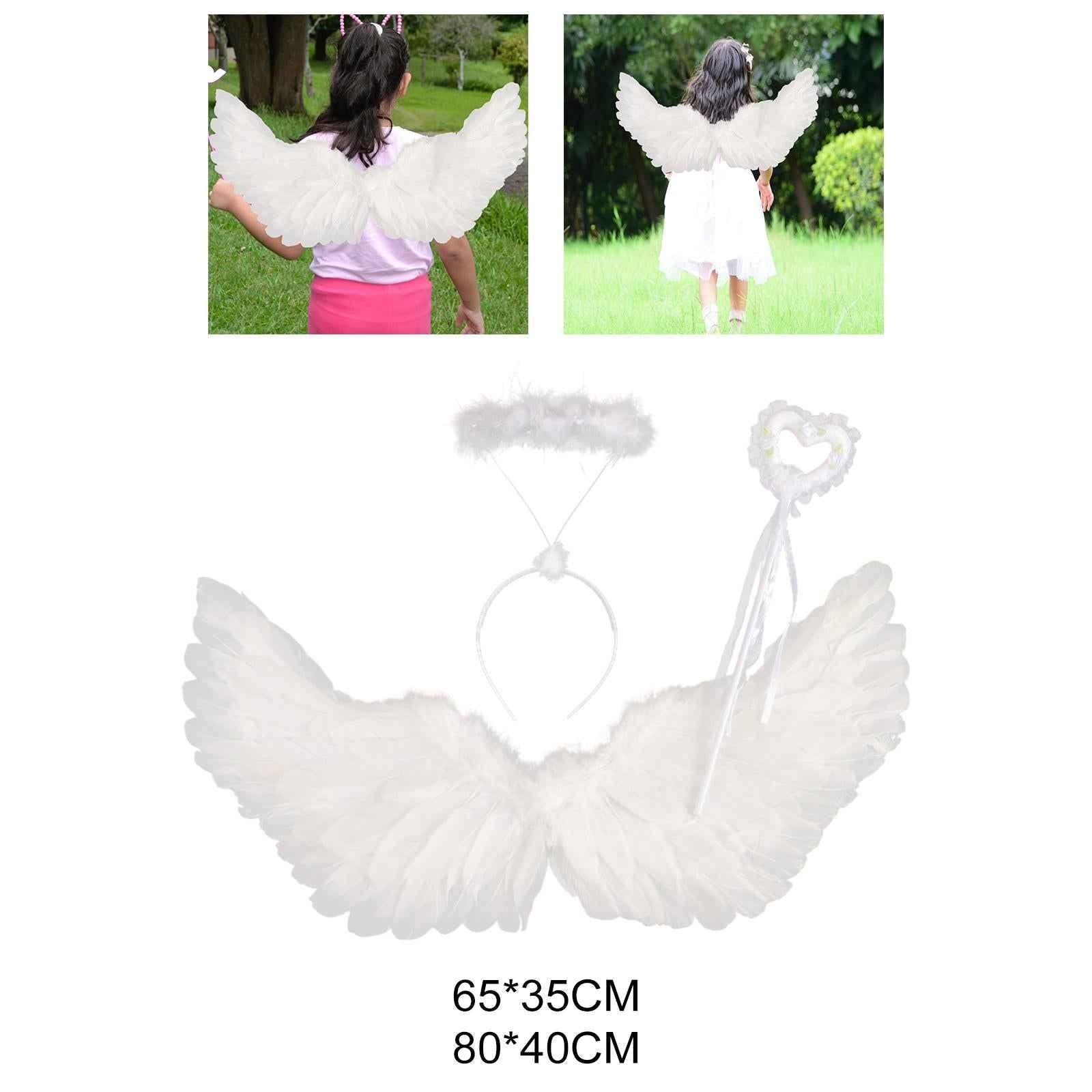 Angel Wing Cosplay Gift Headband for Carnival Birthday Stage Performance 65cmx35cm