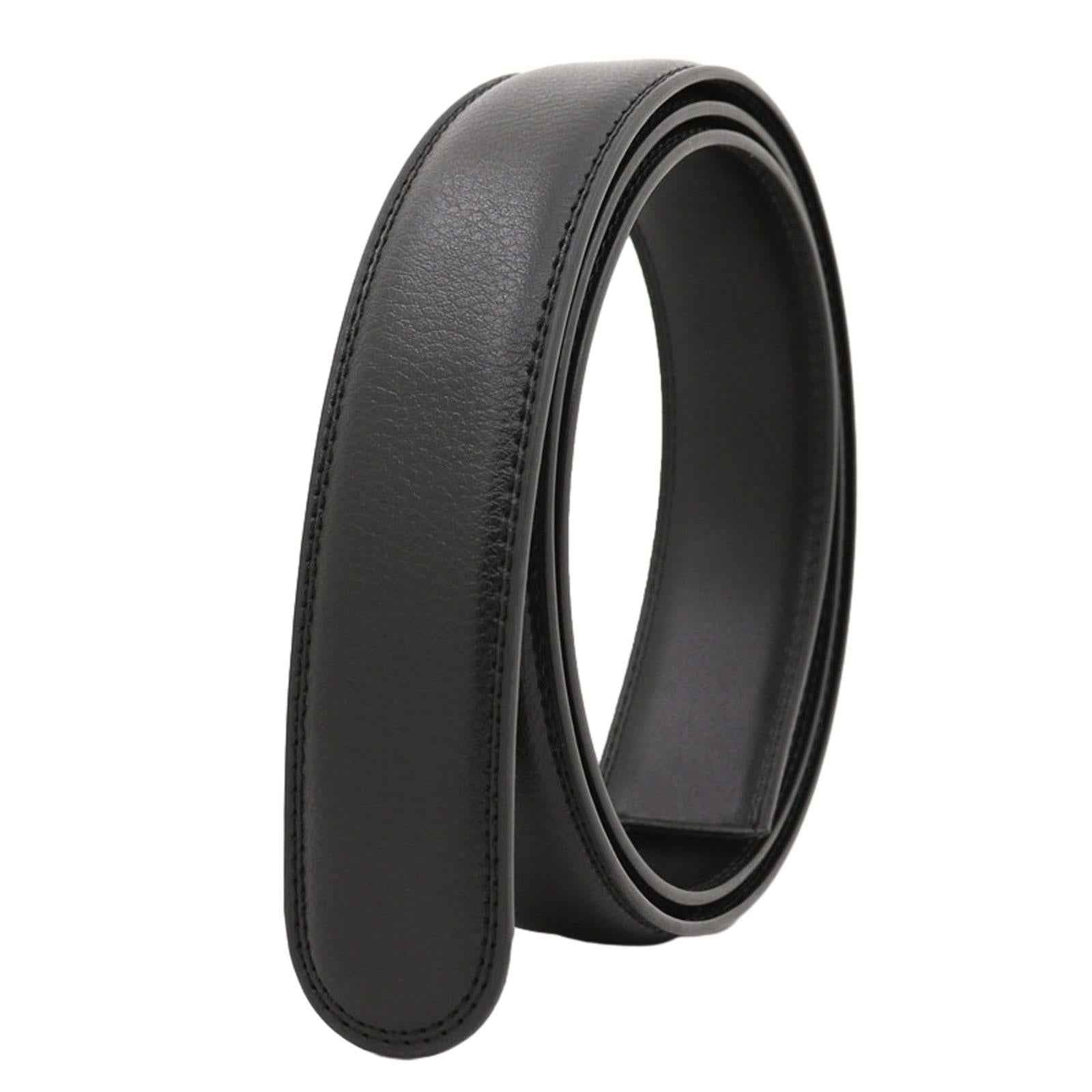 Belt Strap No Buckle Dress Belt Ratchet Belt Strap for Dating Shopping Party Black
