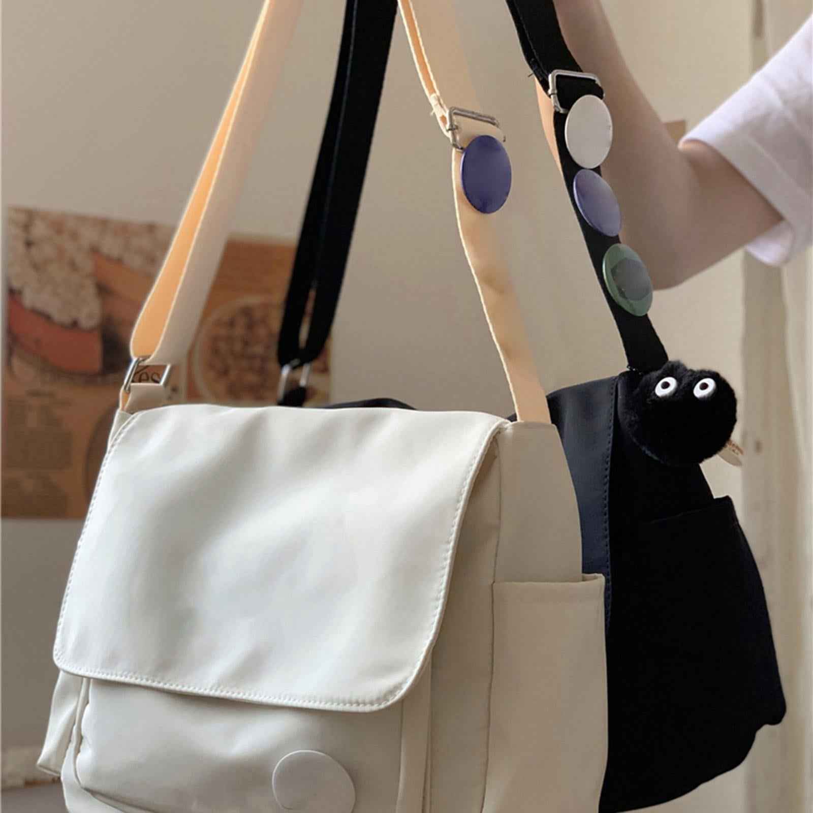 Bag Wtih Side Bag Adjustable Casual Bag for Camping Utility Travel Black