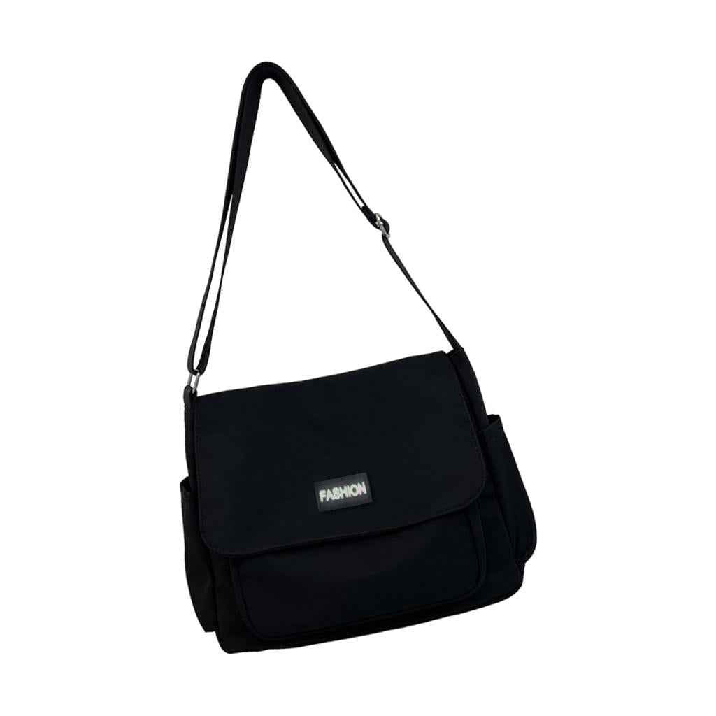 Bag Wtih Side Bag Adjustable Casual Bag for Camping Utility Travel Black