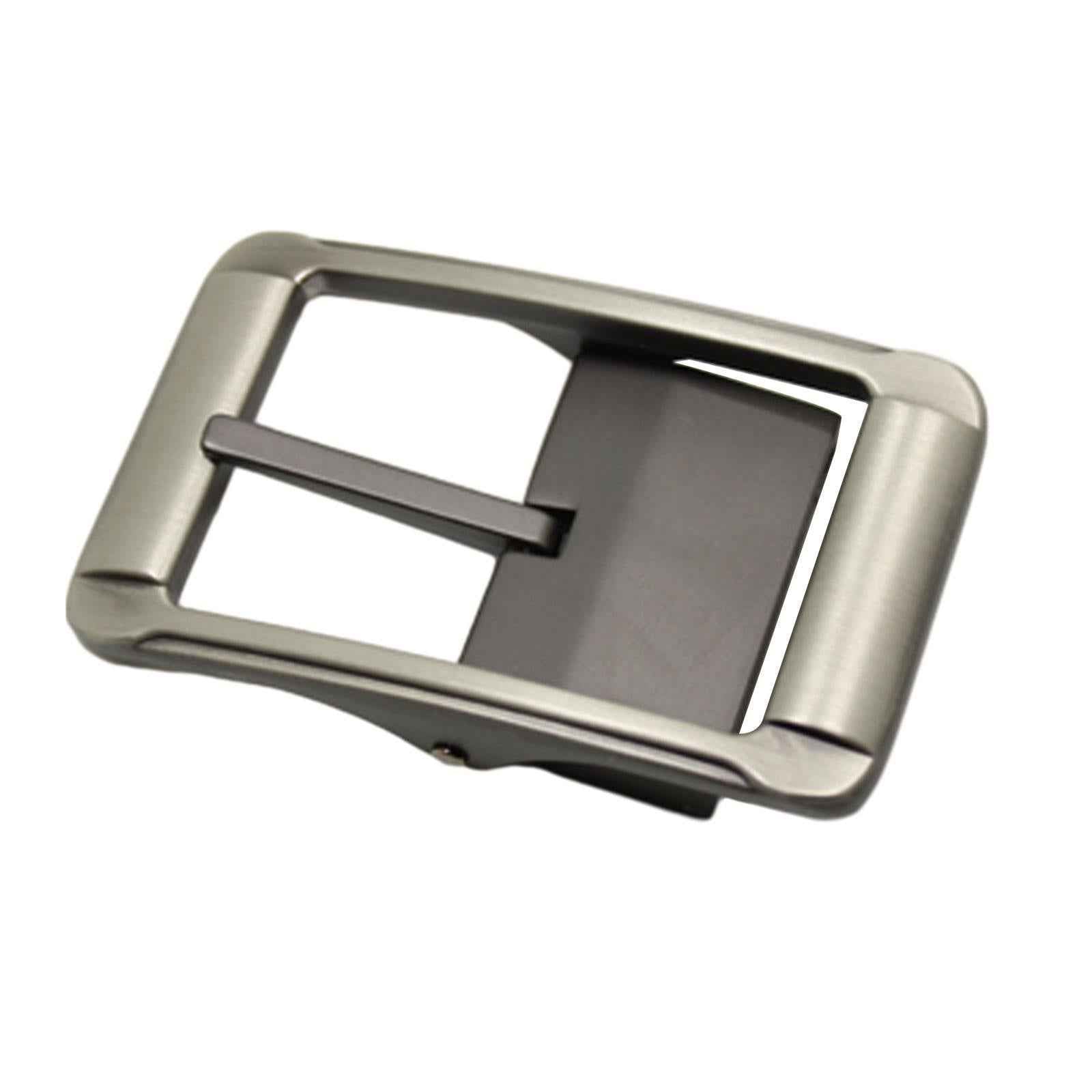 Alloy Belt Buckle Luxury for Leather Strap Reversible Zinc Alloy Replacement