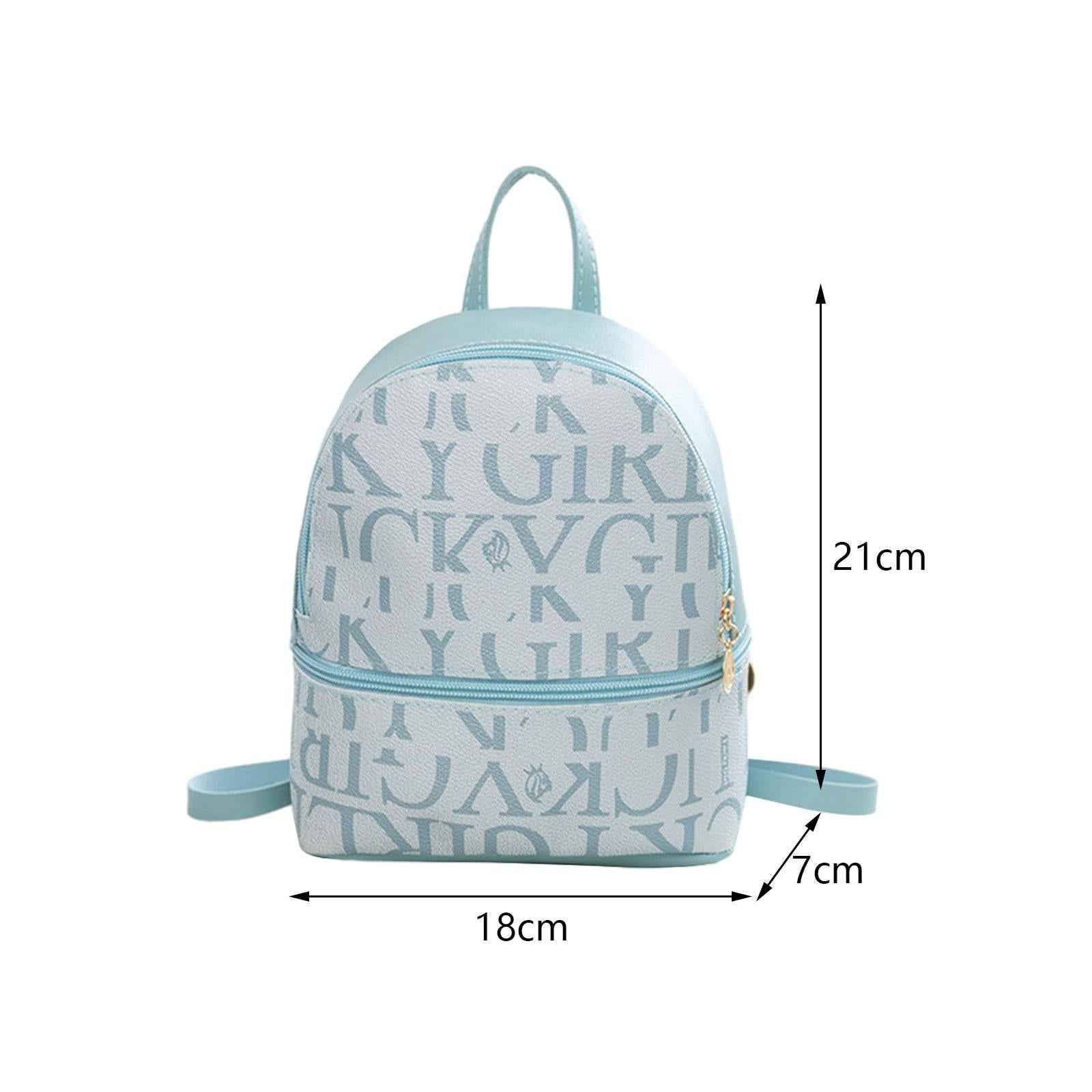 Women's Mini Backpack Elegant Small Crossbody Bag for Birthday Travel Summer Blue