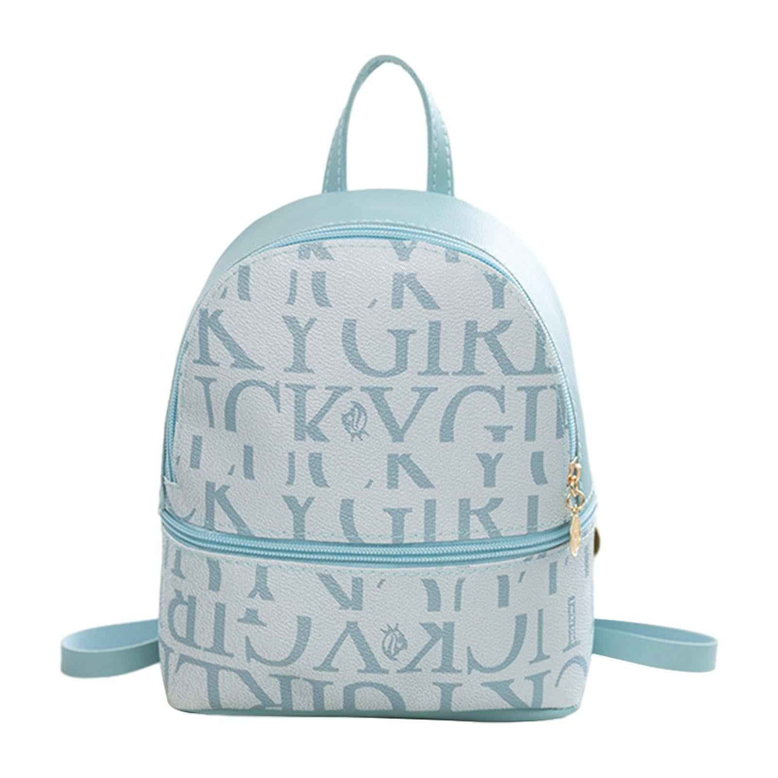 Women's Mini Backpack Elegant Small Crossbody Bag for Birthday Travel Summer Blue