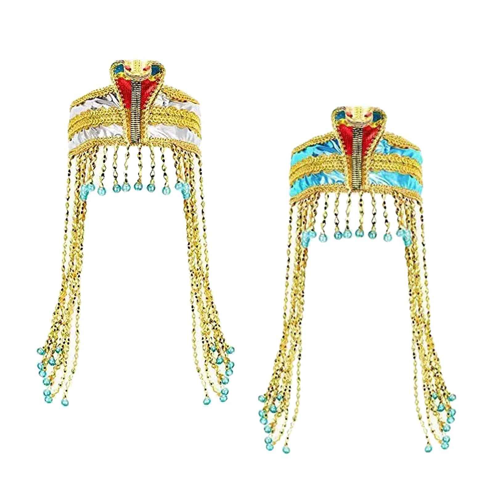 Egyptian Headpiece Egyptian Costume Accessories for Holiday Party Photo Prop Silver