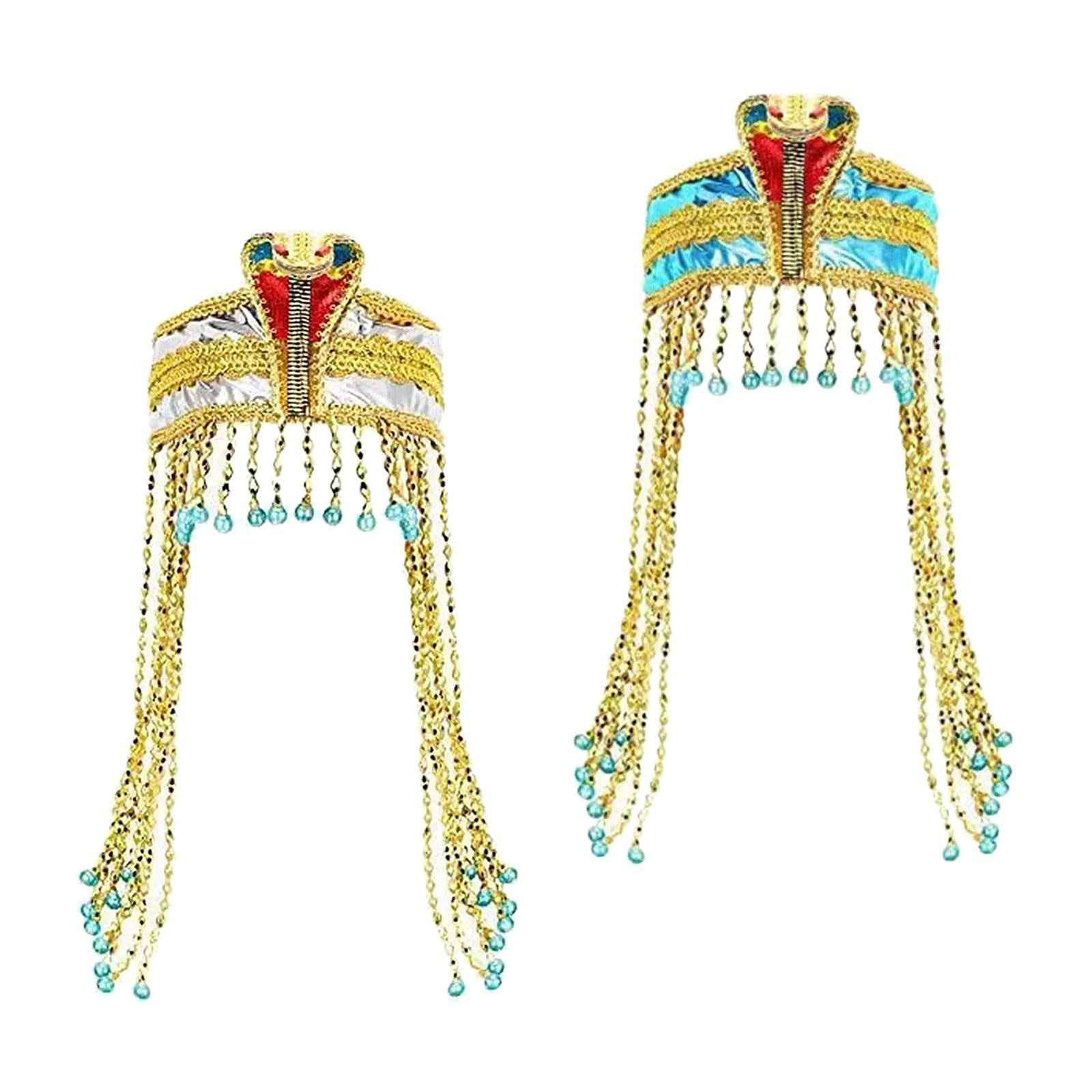 Egyptian Headpiece Egyptian Costume Accessories for Holiday Party Photo Prop Silver