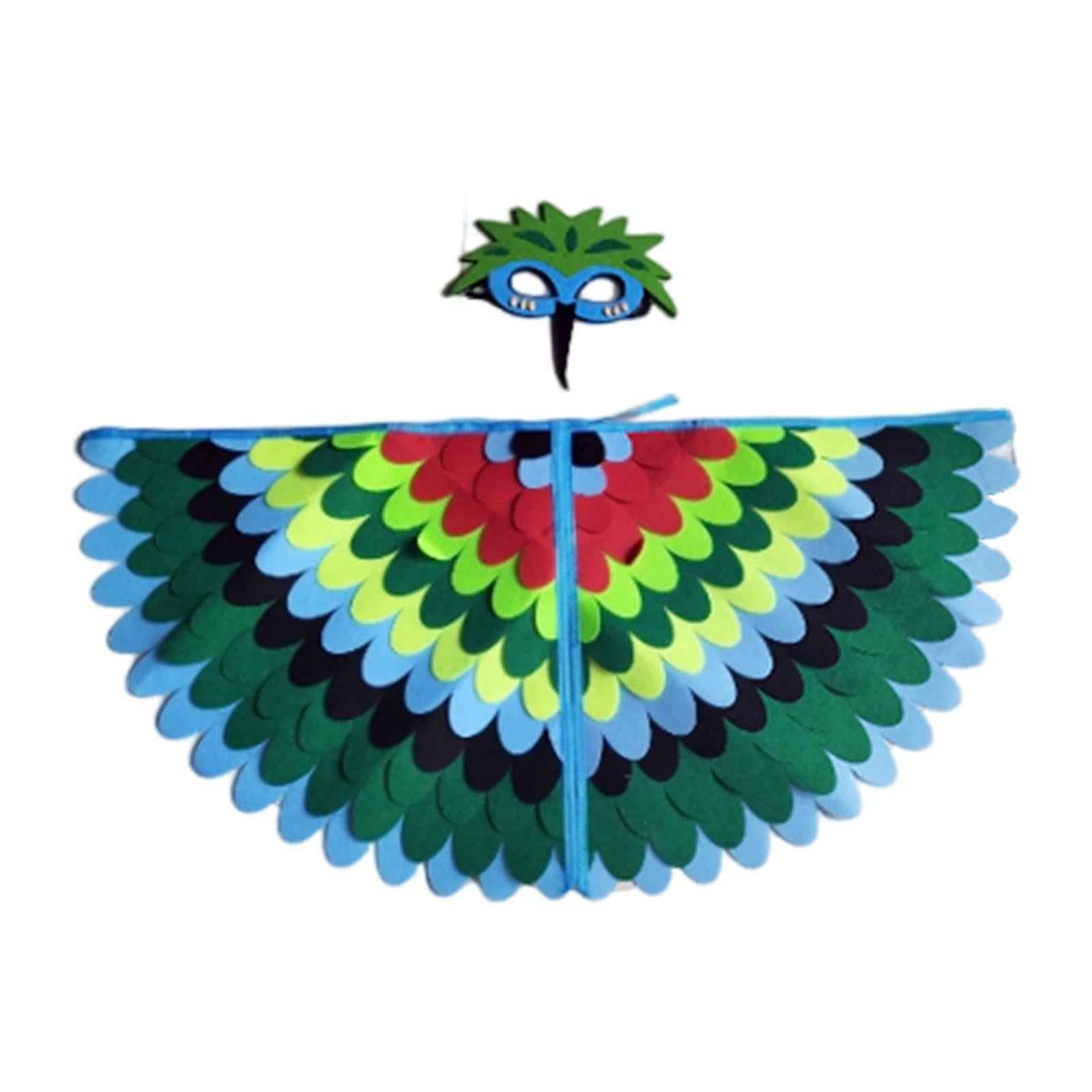Kids Animal Birds Wings Cloak Set Fun for Pretend Play Party Gift Masquerade Style C