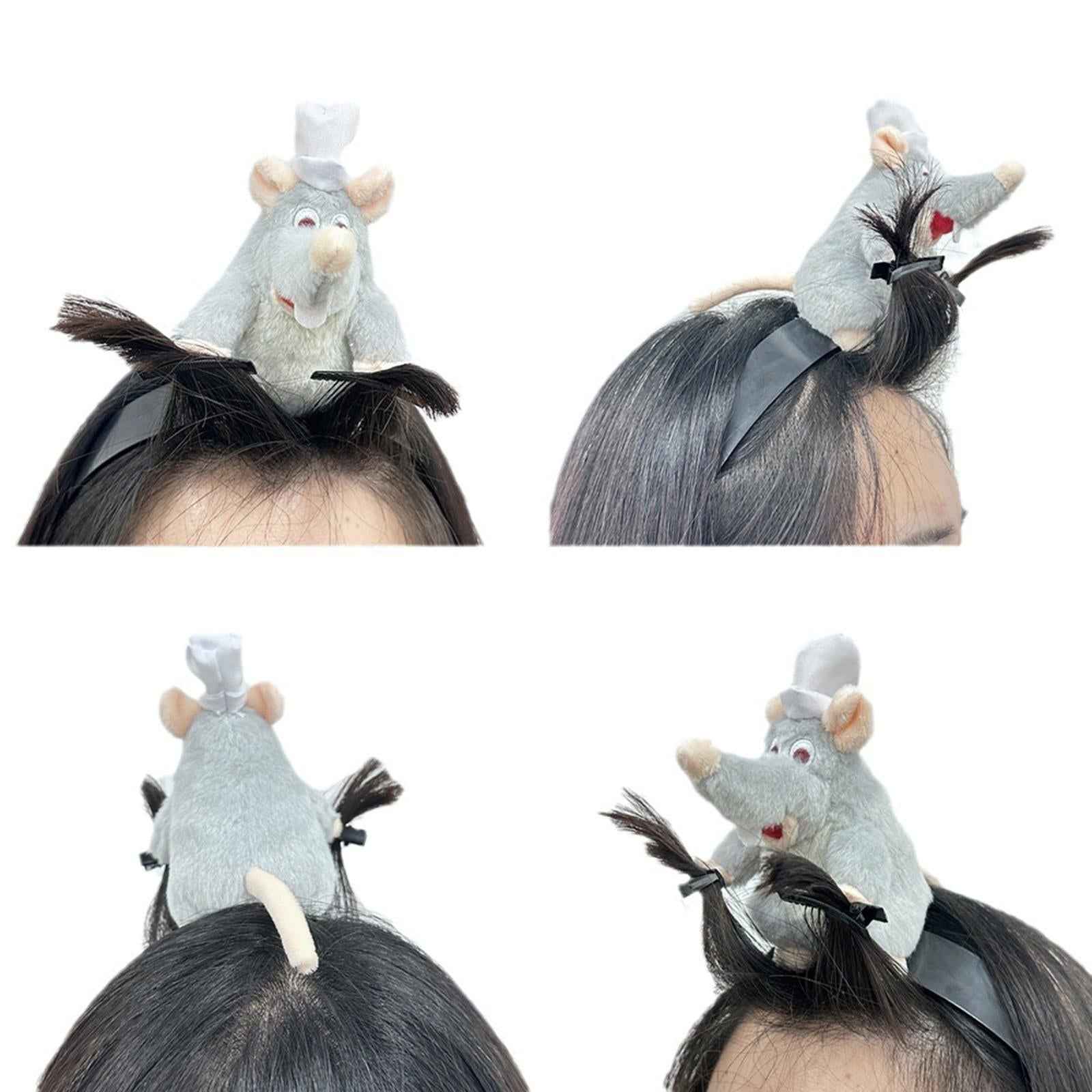 Ratatouille Headband Plush Doll Cute Gift Headwear Photo Prop Mouse Headband