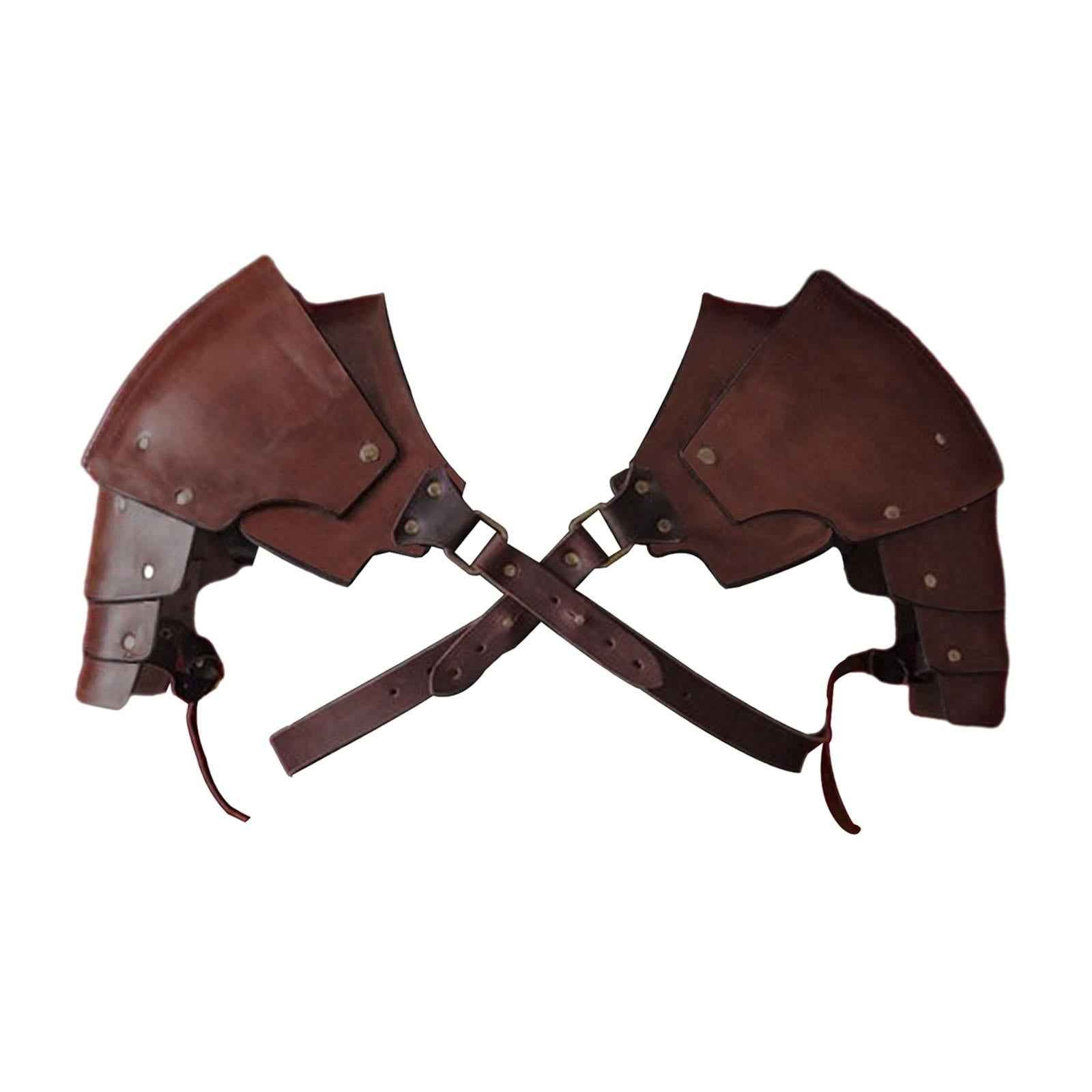Medieval Shoulder Pauldron Body Chest Harness Belt for Rave Carnival Cosplay