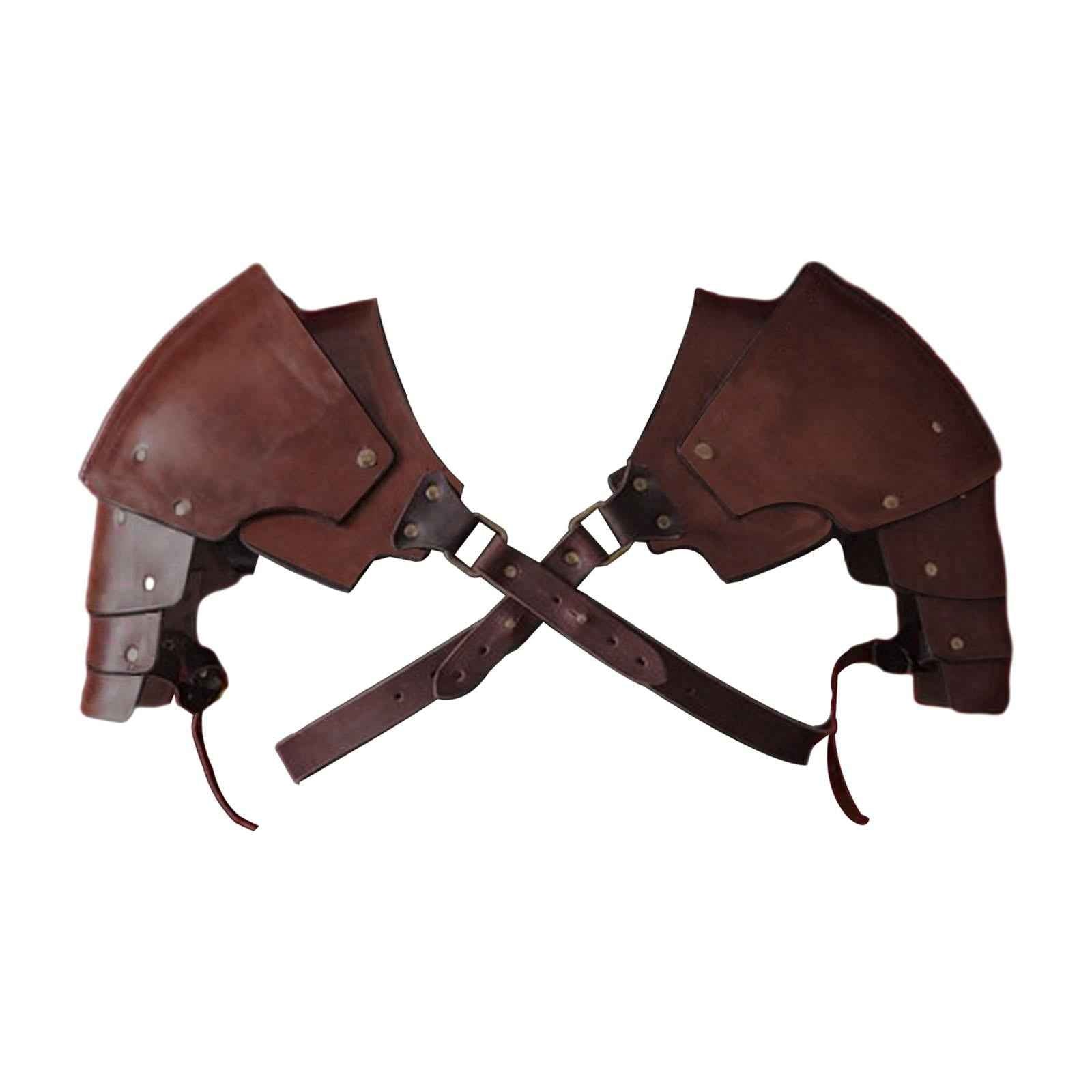 Medieval Shoulder Pauldron Body Chest Harness Belt for Rave Carnival Cosplay