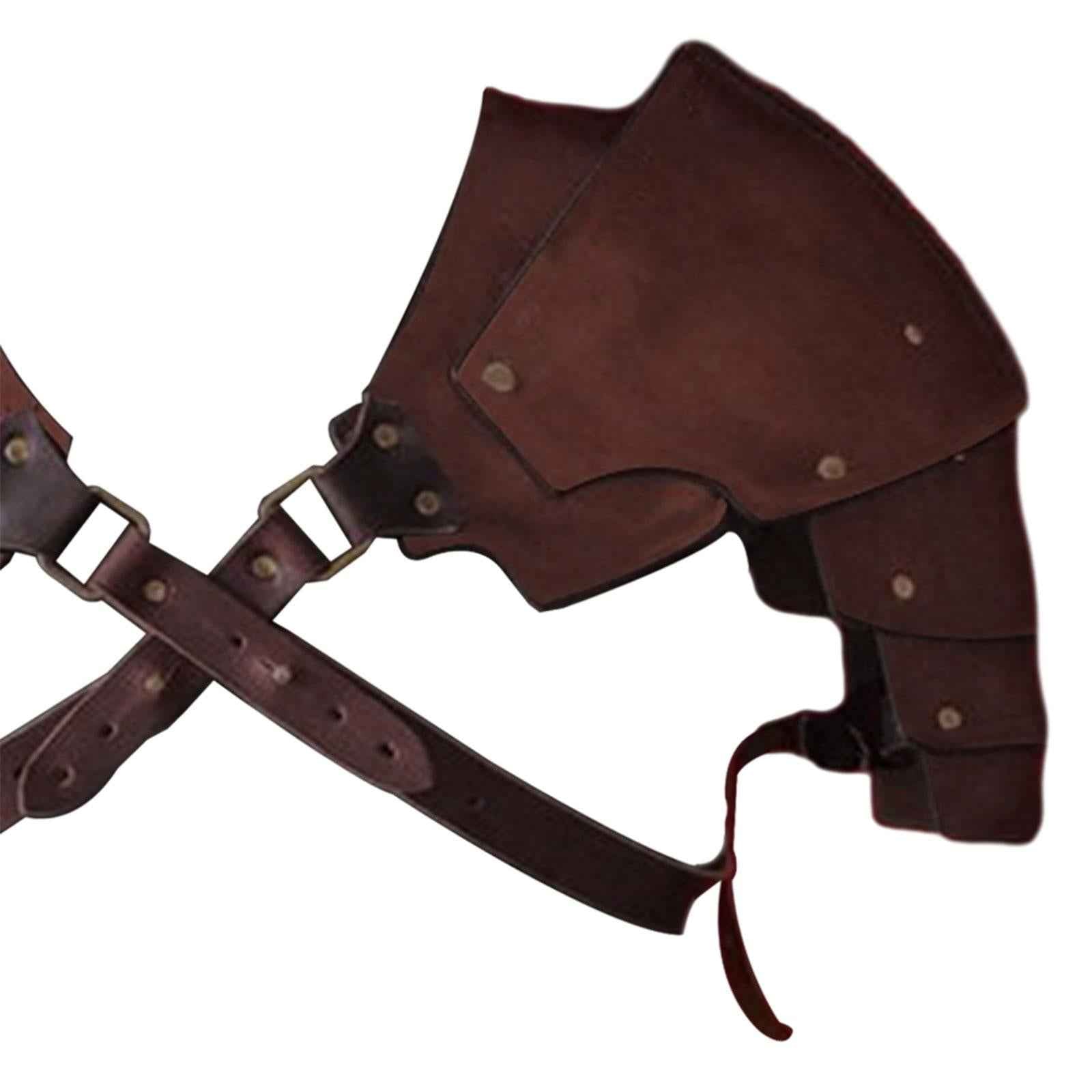 Medieval Shoulder Pauldron Body Chest Harness Belt for Rave Carnival Cosplay