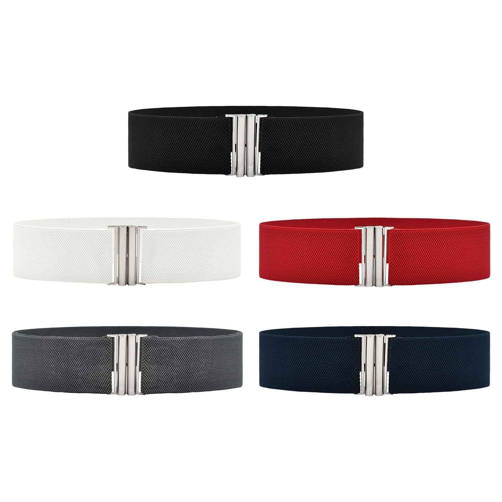 Women Elastic Belt Stylish Female Waist Belt for Sweater Maxi Shirts Clothes Black