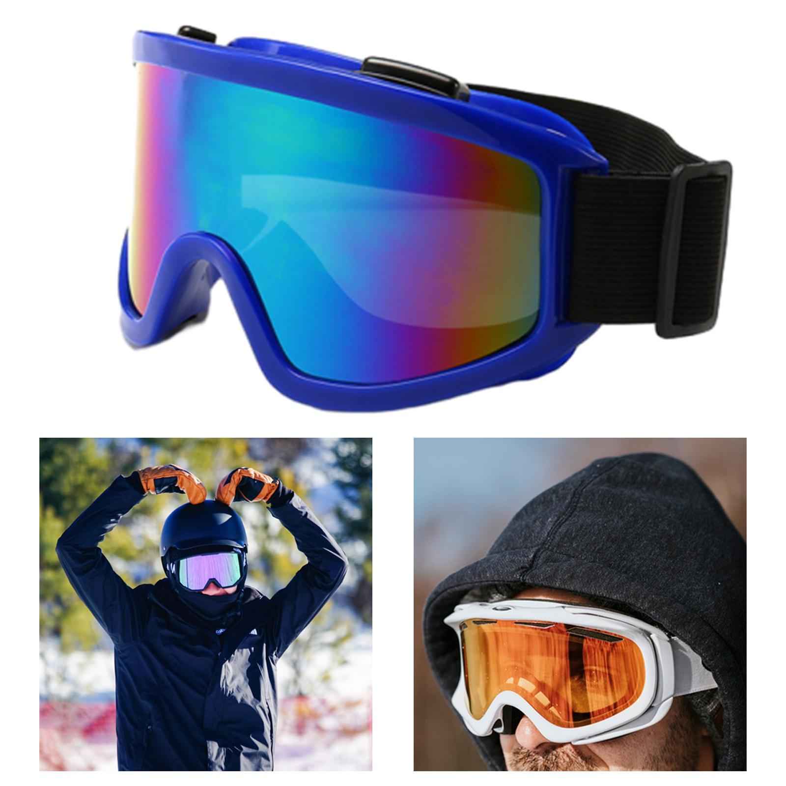 Ski Goggles Eyewear Adult Snowboard Goggles for Motorcycle Cycling Snowboard Blue Frame
