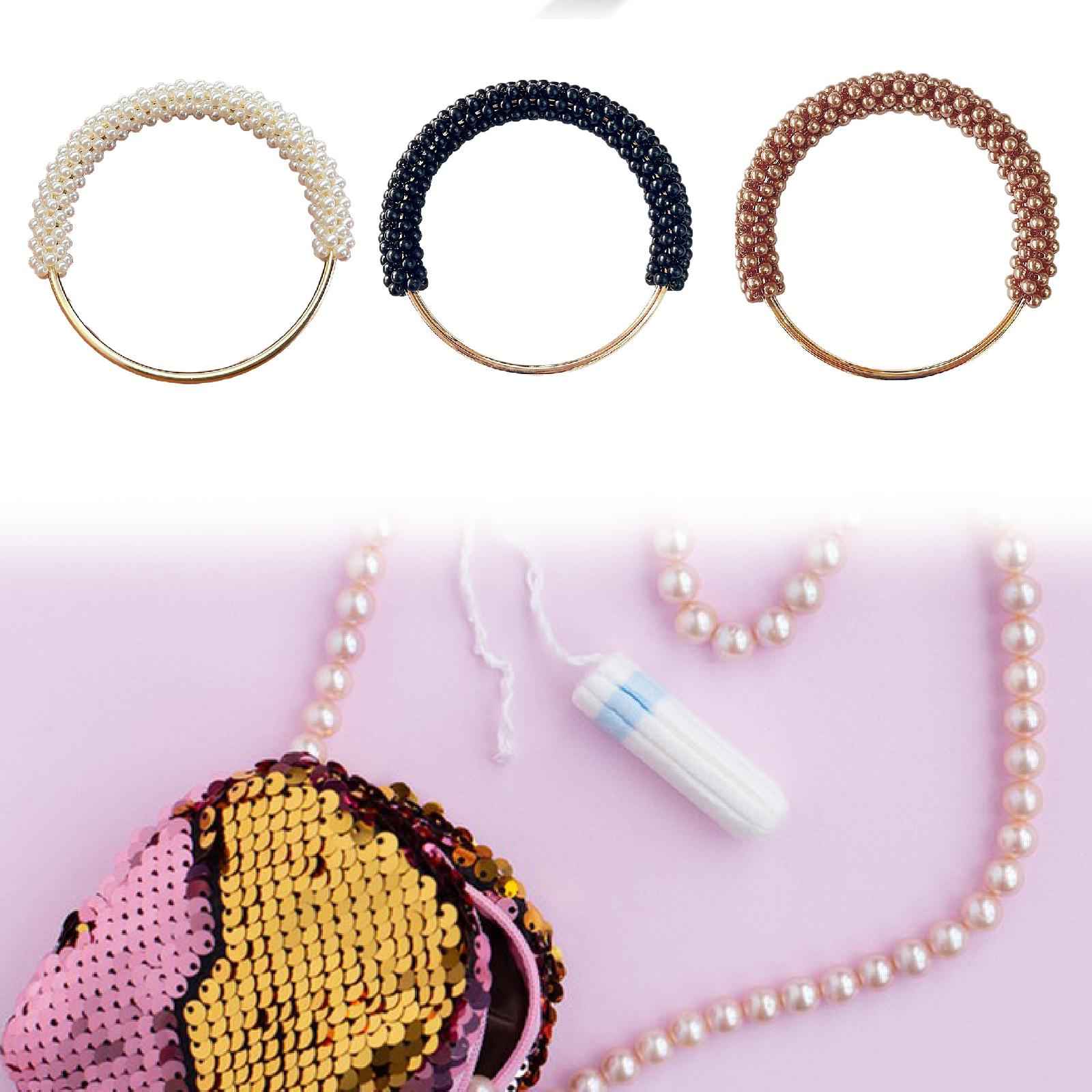 Ring Handle DIY Bag Tote Bag Beach Bags Handbag Handle Decoration Accessories White