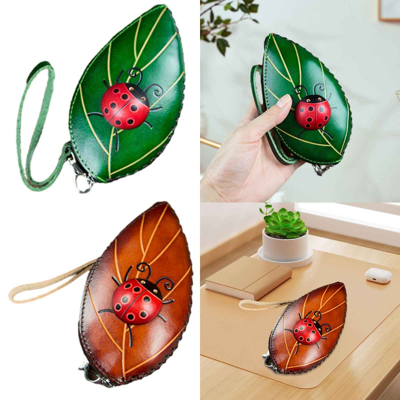 Leaf Purse Lady Handbag Fashion Women Wallet for Commuting Street Party Green