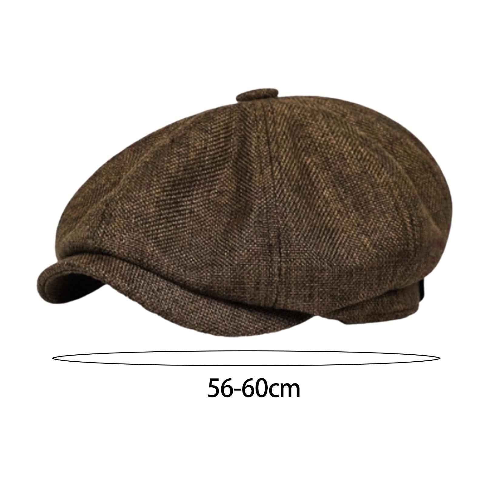 Beret Hat Summer Cabbie Driving Hat Flat Hat for Driving Camping Accessories Coffee Color