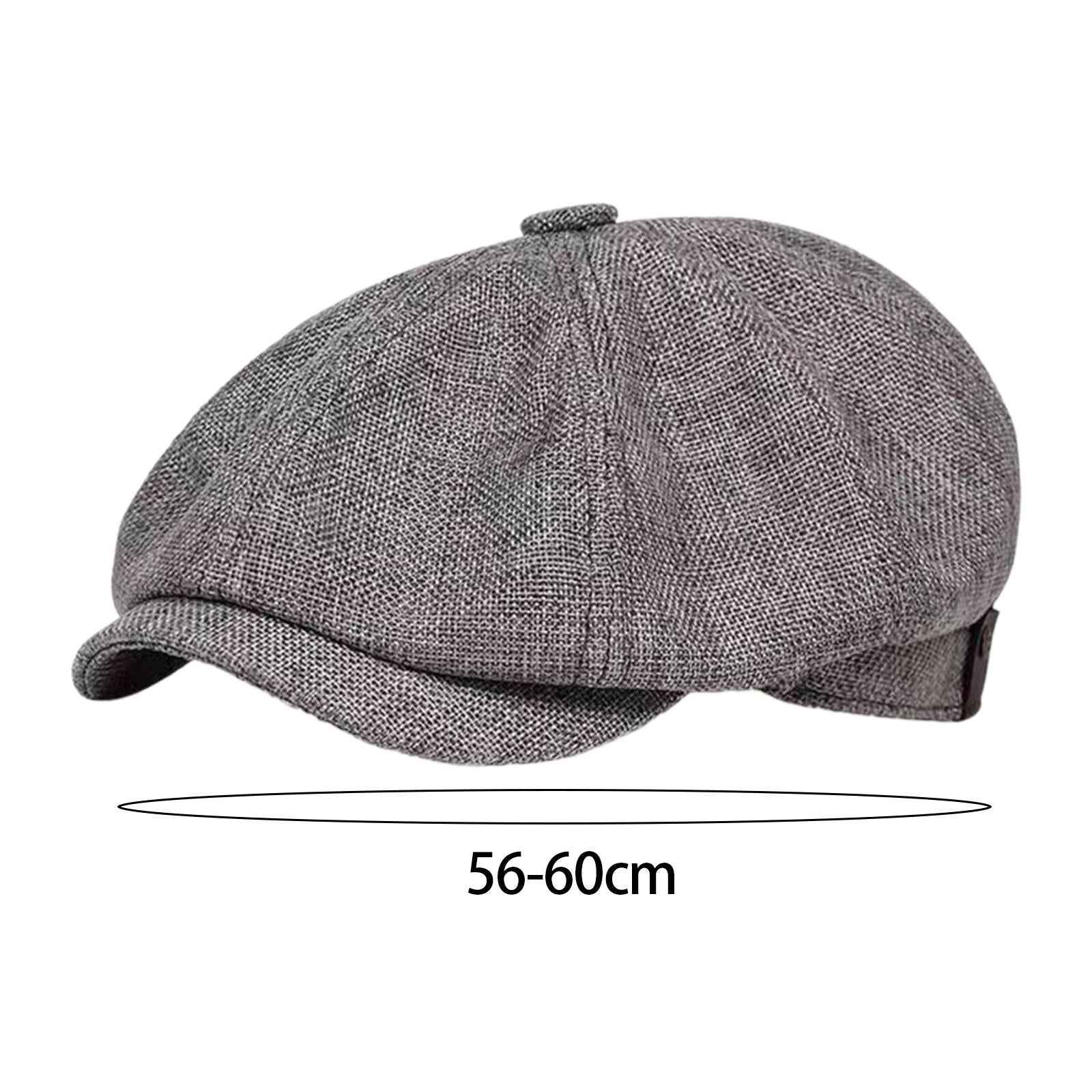 Beret Hat Summer Cabbie Driving Hat Flat Hat for Driving Camping Accessories Dark Grey