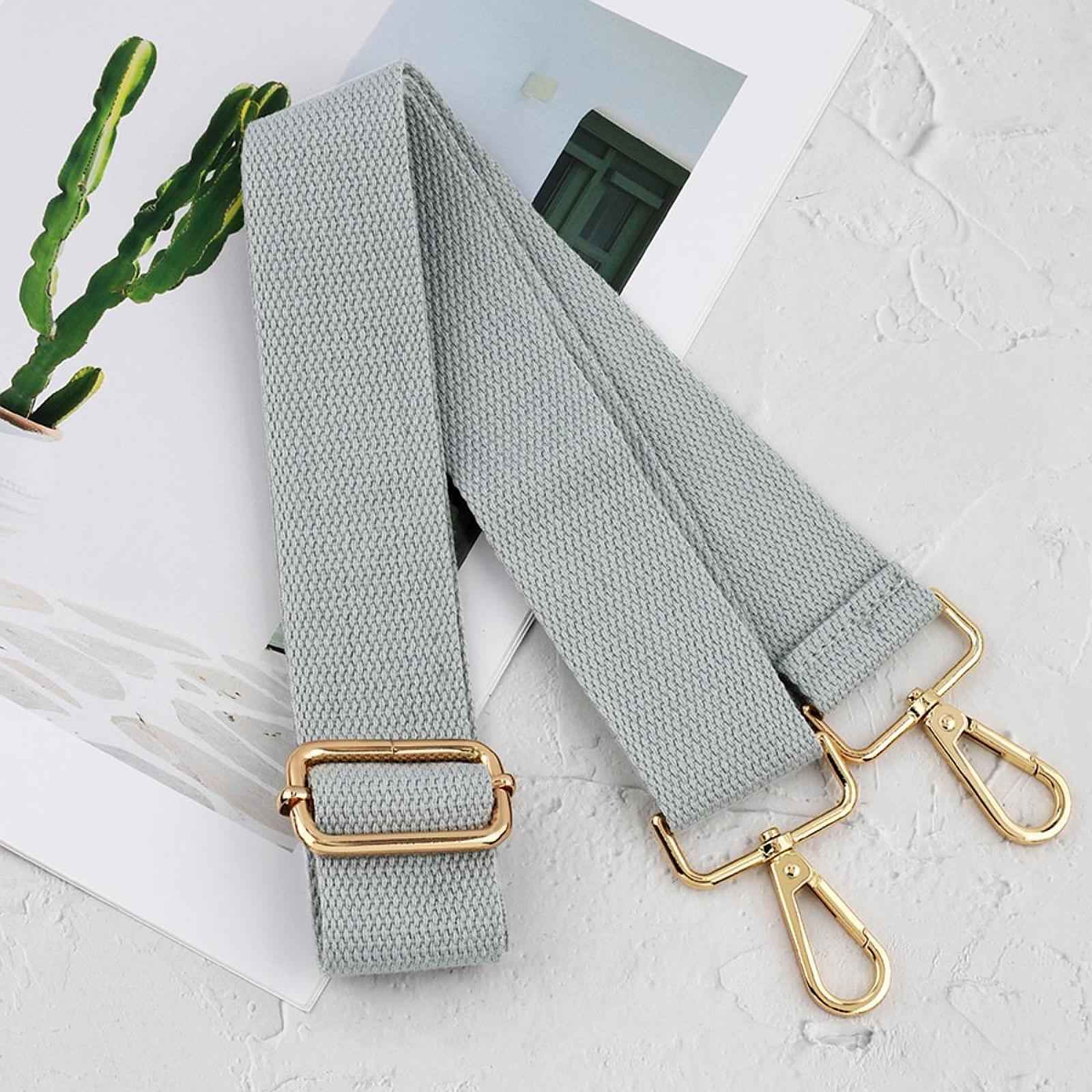 Wide Shoulder Strap Belt Purse Strap for Shoulder Bag Purse Making Briefcase Gray