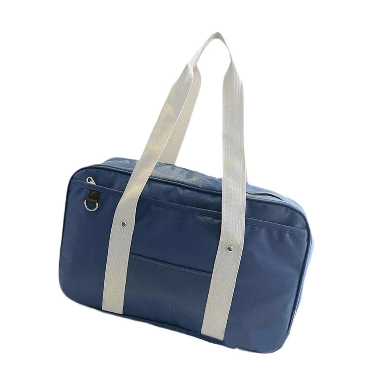 JK Uniform Bag with Zipper Fashion for Cosplay Top Handle Anime Shoulder Bag Blue
