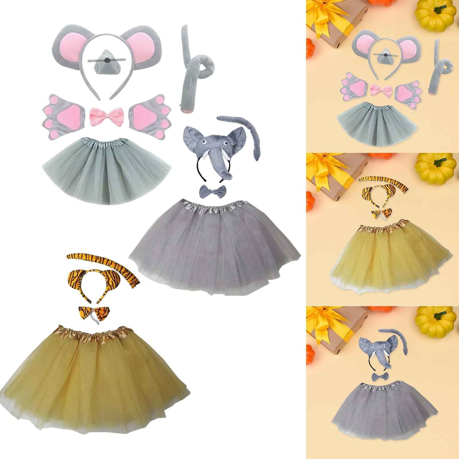 Animal Costume Set Halloween Outfit for Masquerade Performance Holiday Mouse