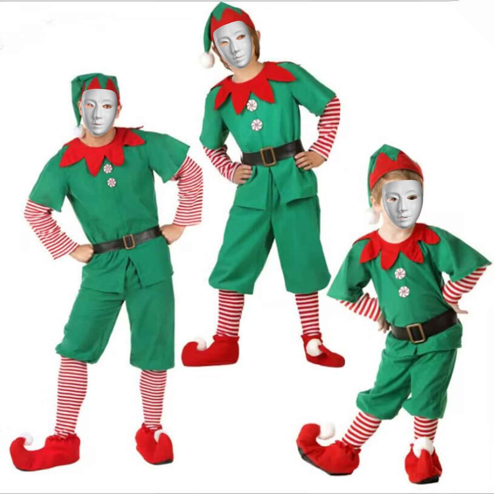 Elf Christmas Costume Novelty Xmas Outfit for Stage Performance Xmas Holiday Girl 100cm