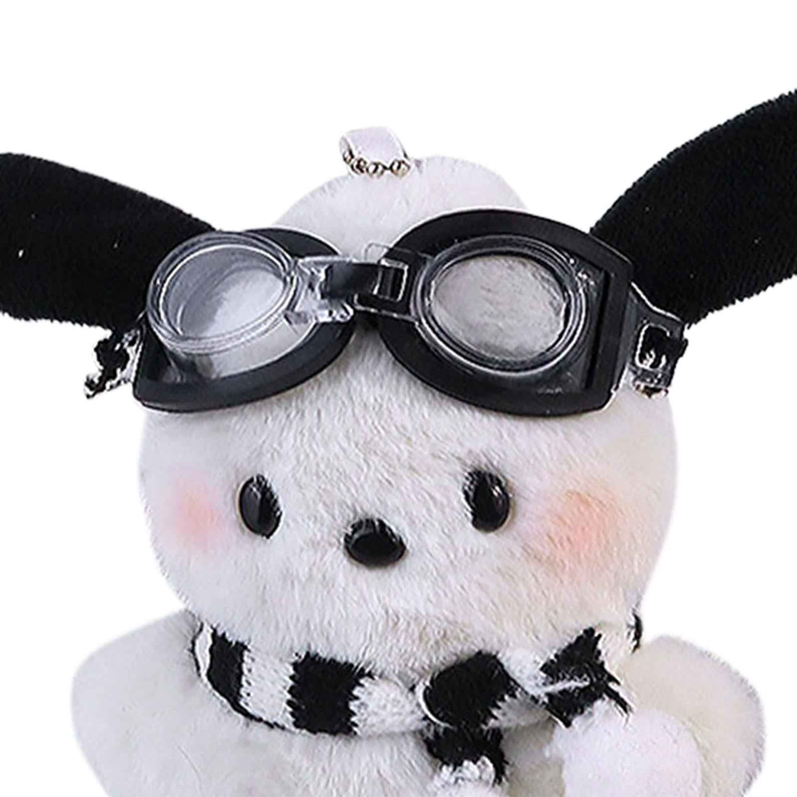 Cute Dog Plush Keychain Pendant Men Women Hanging for Backpack Party Handbag 12 cmx10 cm