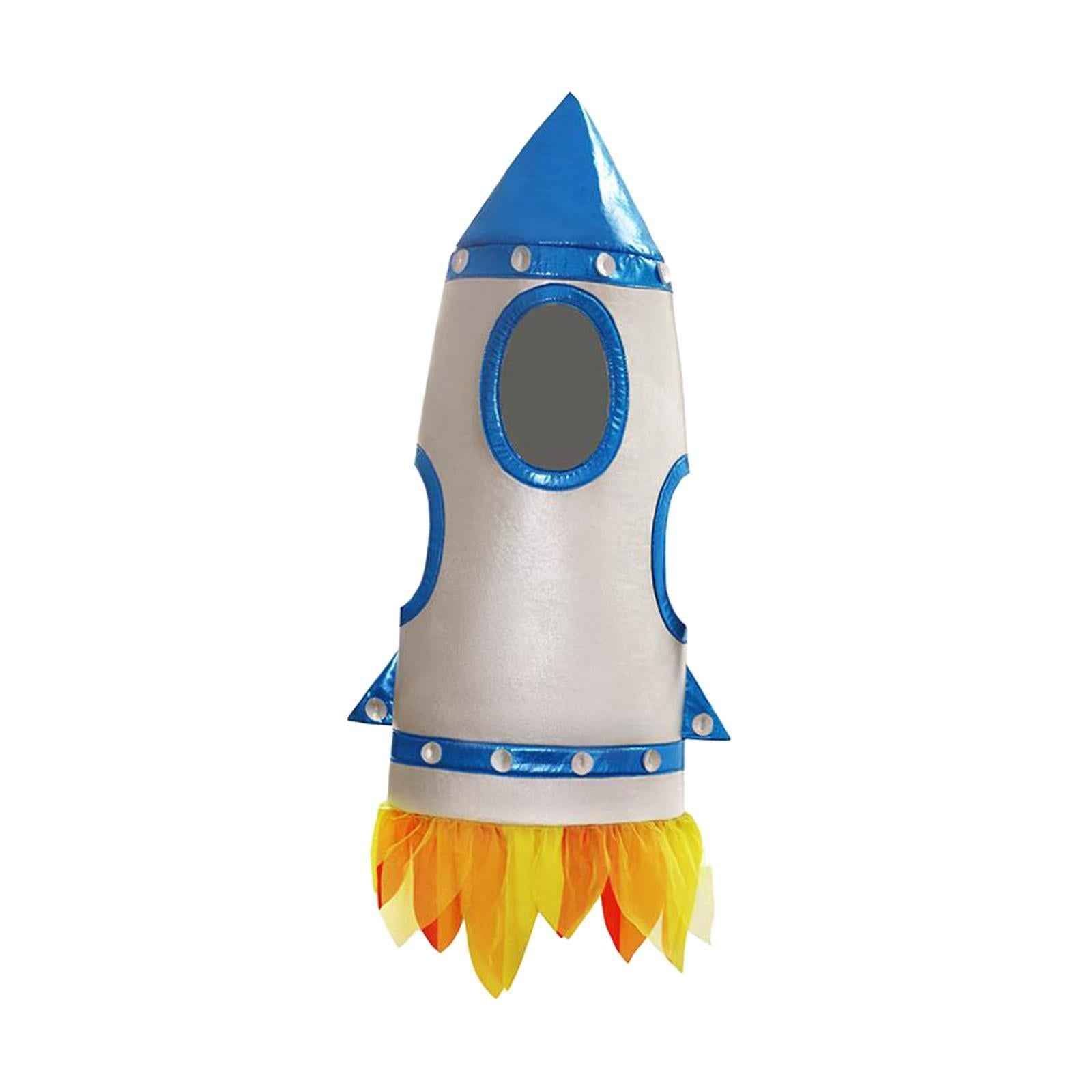 Rocketship Costume for Kids Funny Suit Bodysuit for Party Halloween Festival M