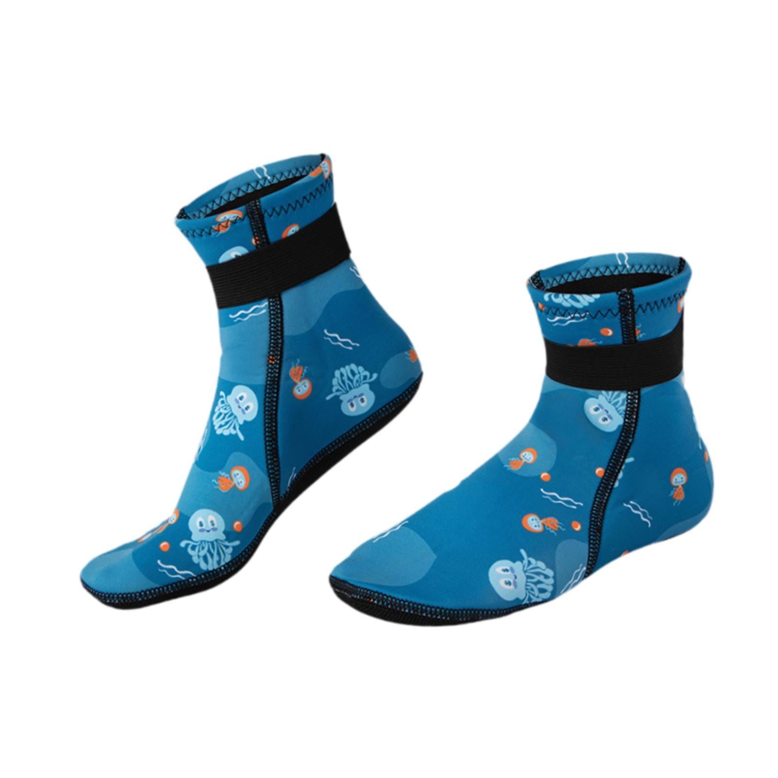 Diving Socks Keep Warm Thermal Wet Suit Socks for Sailing Rafting Snorkeling for 18cm Blue 31 to 33 yards