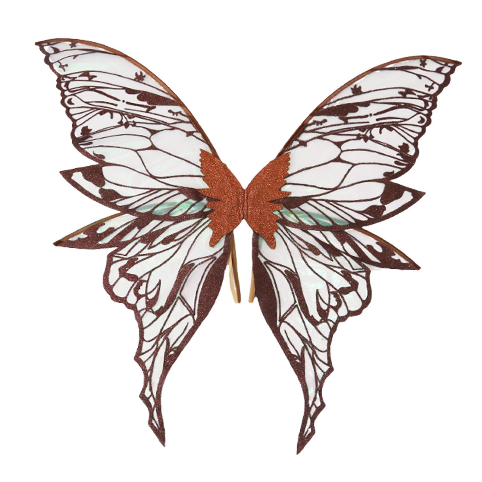 Butterfly Wing Lightweight Fairy Wing for Festival Role Play Masquerade Brown