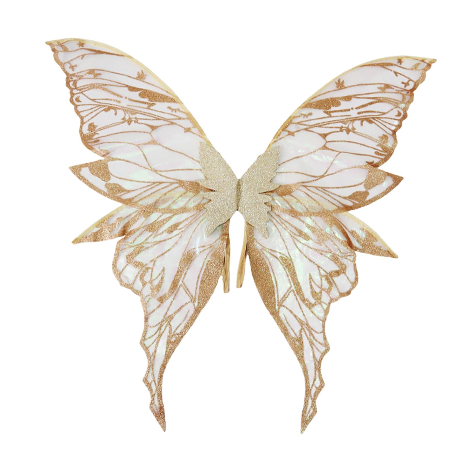 Butterfly Wing Lightweight Fairy Wing for Festival Role Play Masquerade Gold