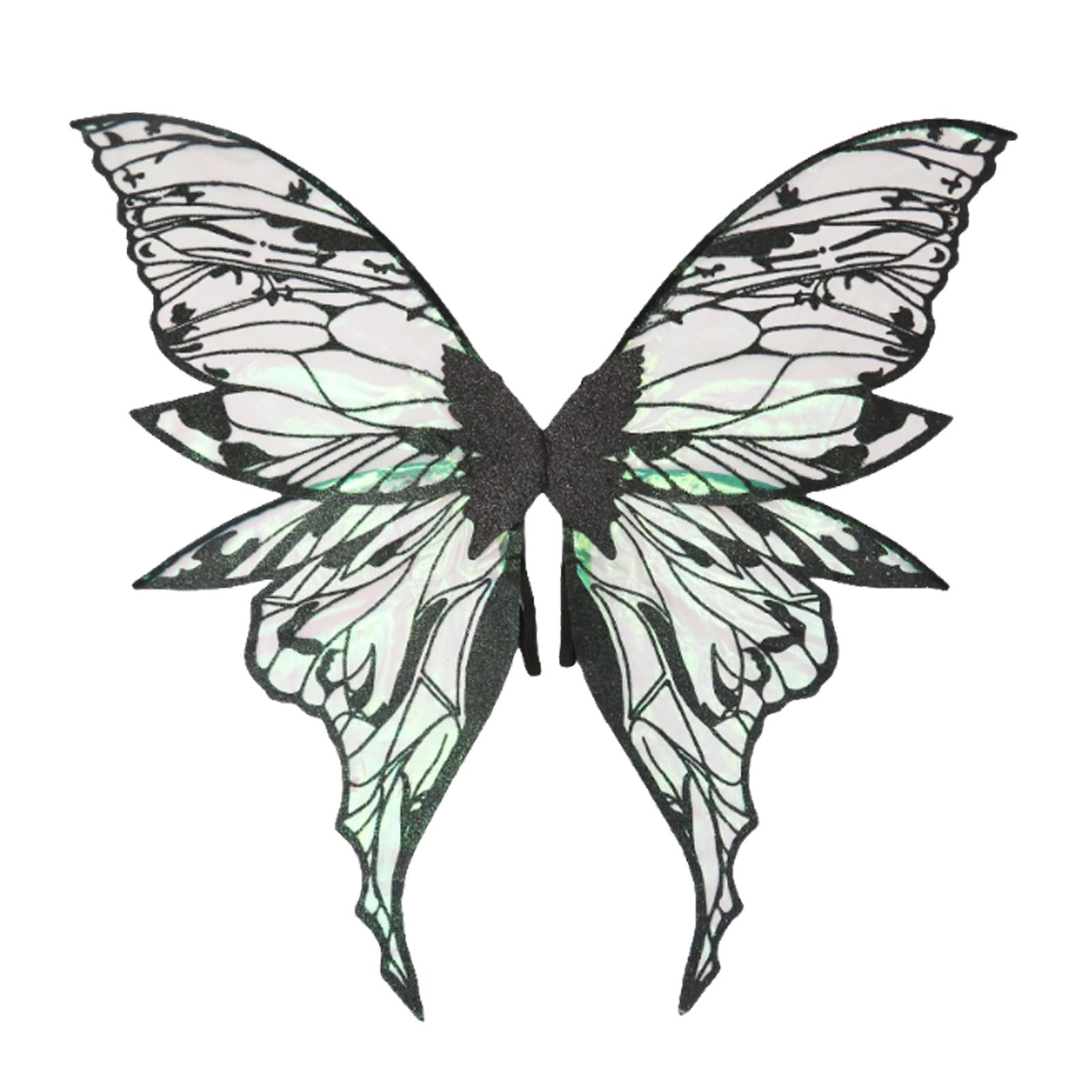Butterfly Wing Lightweight Fairy Wing for Festival Role Play Masquerade Black