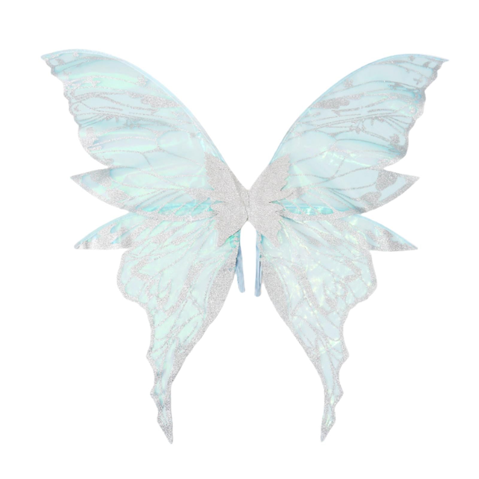 Butterfly Wing Lightweight Fairy Wing for Festival Role Play Masquerade Silver