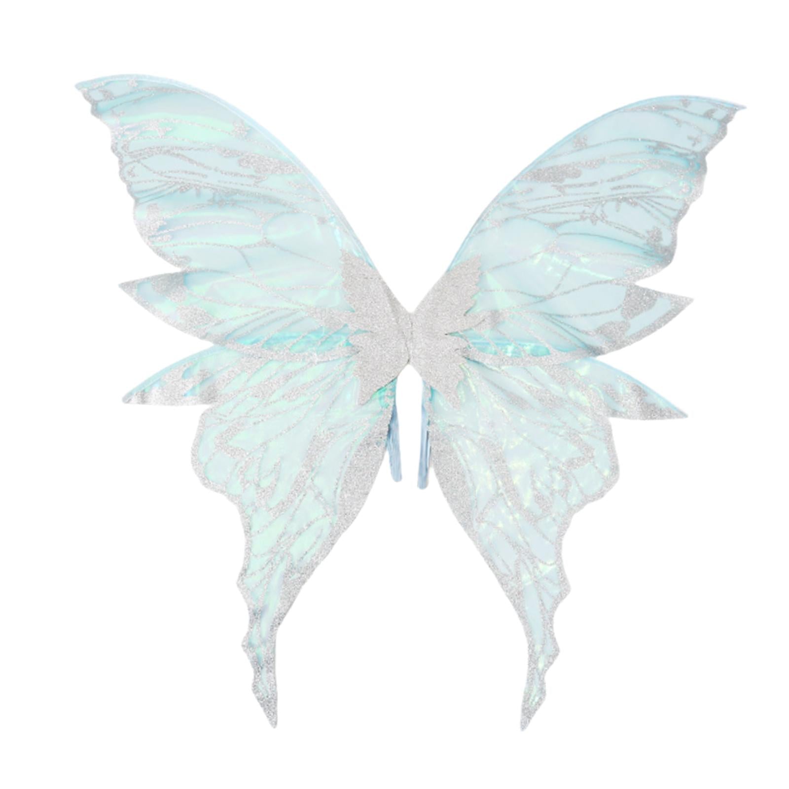Butterfly Wing Lightweight Fairy Wing for Festival Role Play Masquerade Silver