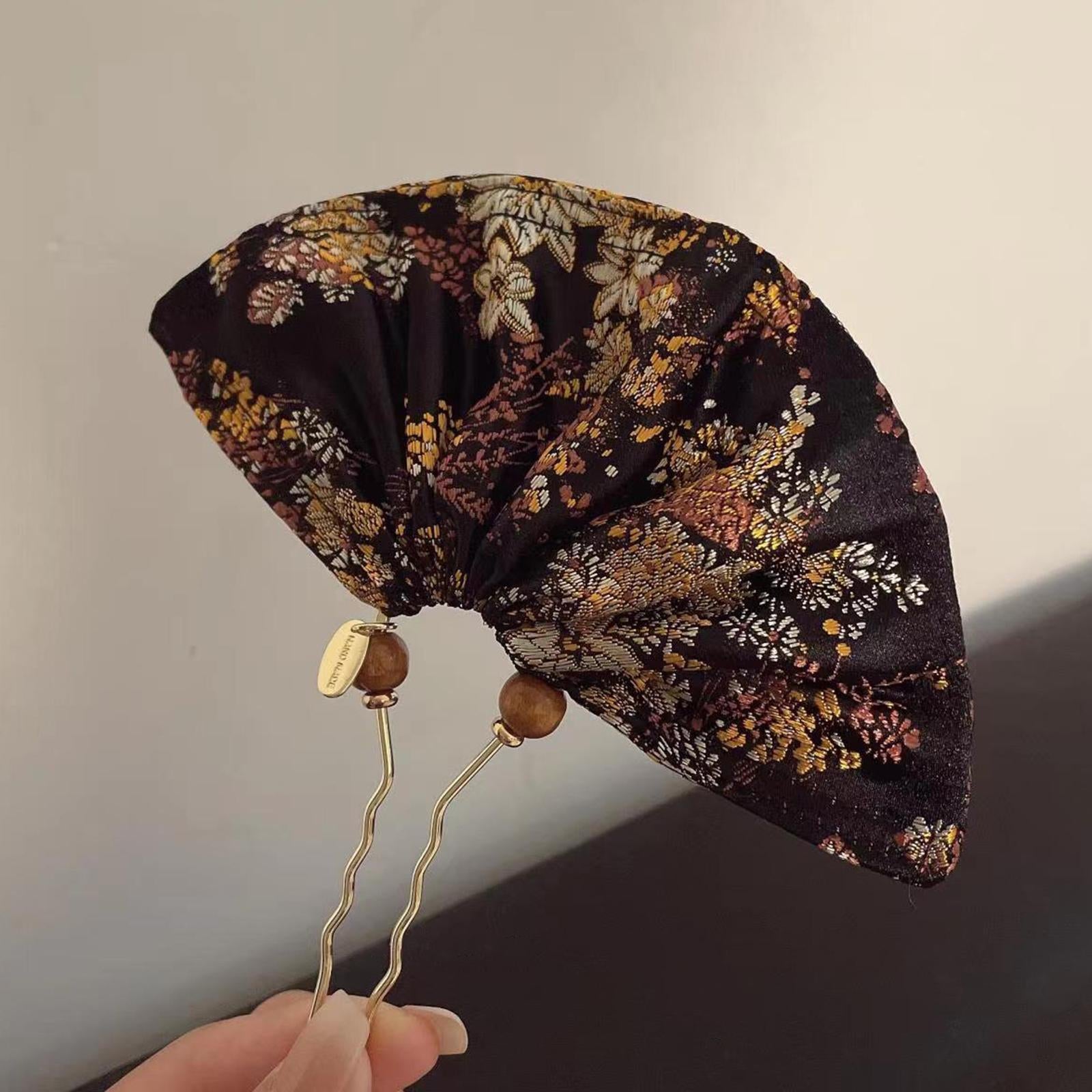 Chinese Hair Pin Embroidery Simple Hair Stick for Photography Festive Events