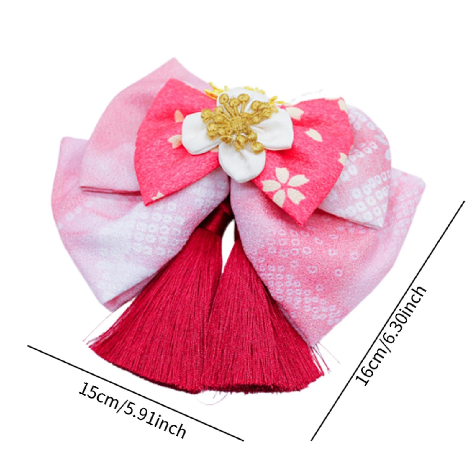 Bowknot Tassel Hair Accessories for Girls Hairpiece Japanese Style Hair Clip Style A