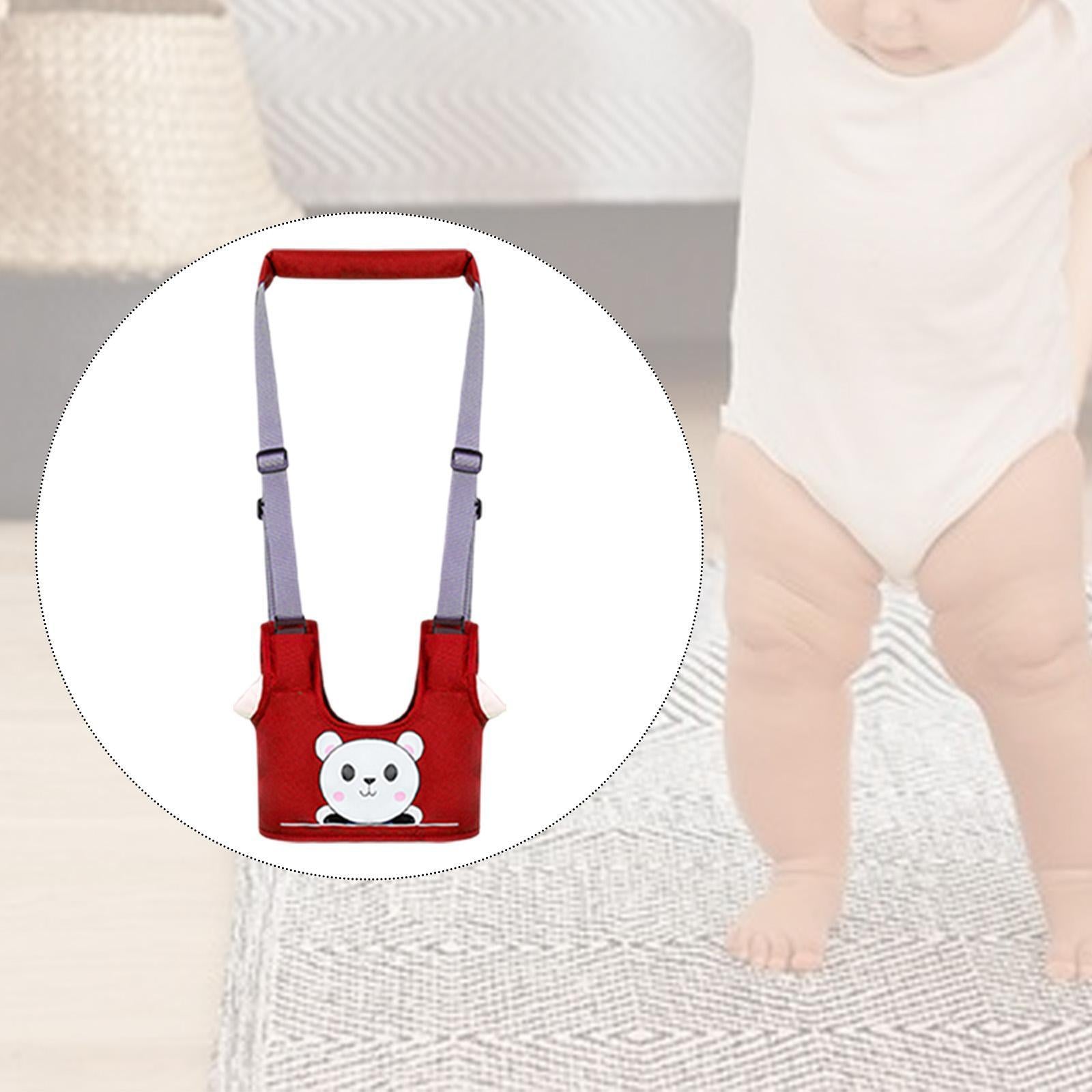 Baby Walking Harness Adjustable Learning Portable Kids Walk Helper for Child Red