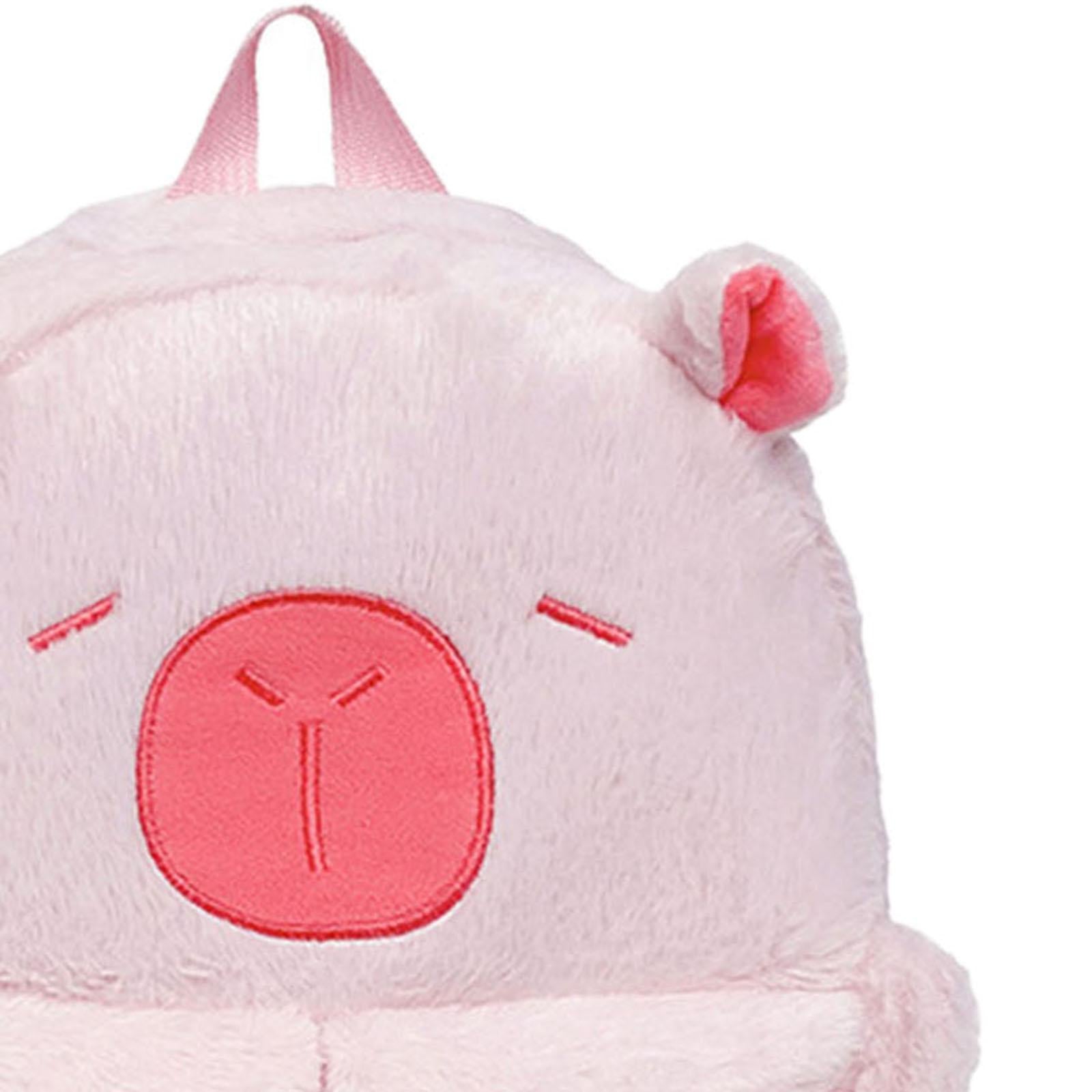 Capibara Backpack with Handle Funny Casual Daypack for Party Travel Birthday Pink