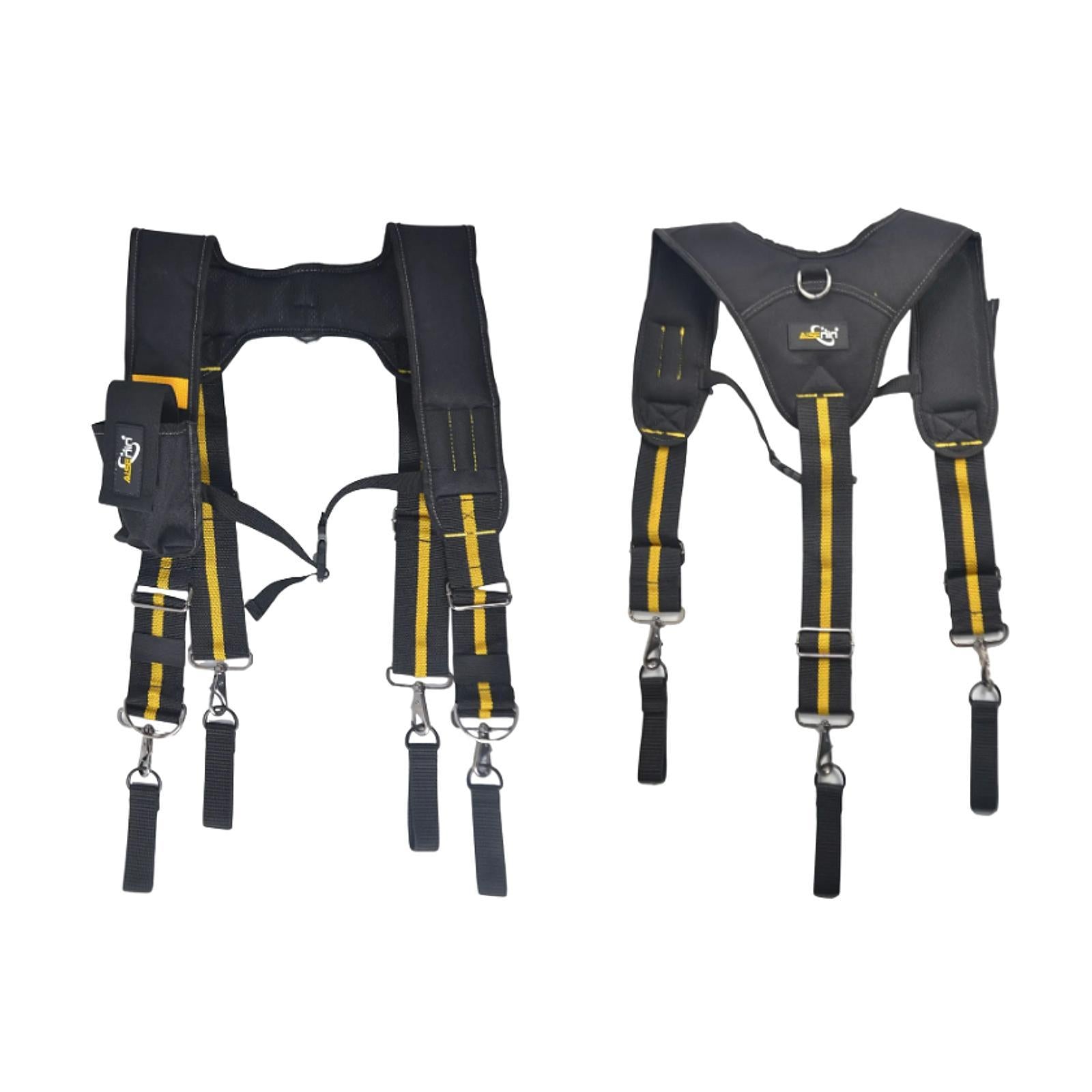 Men Tool Belt Suspender Tool Hanging Work Belt Brace for Construction Roofer H Type