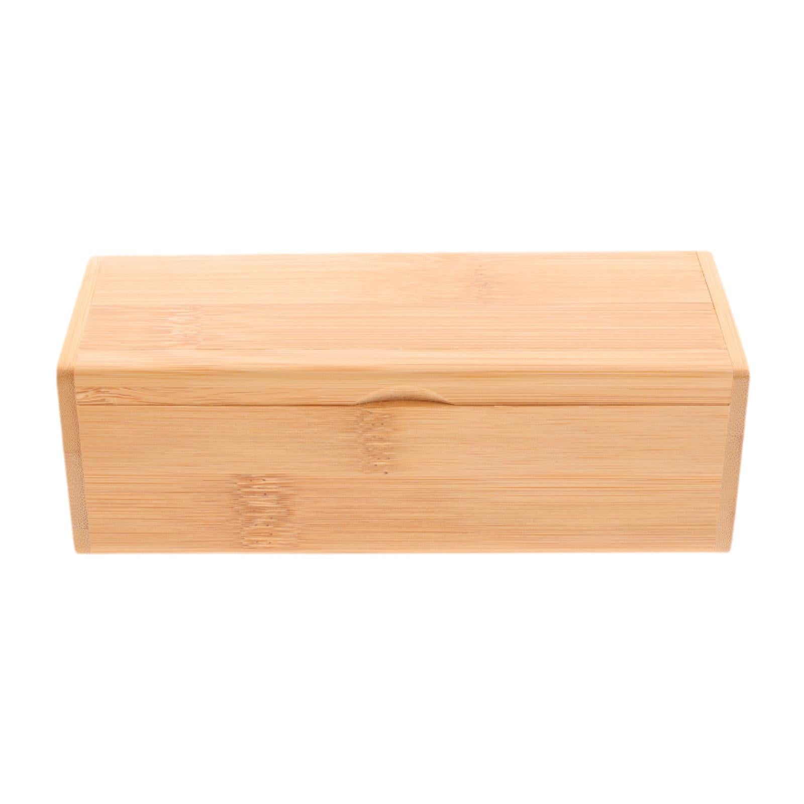 Bamboo Sunglasses Storage Box Sleek Versatile Use Watch Box for Store Travel