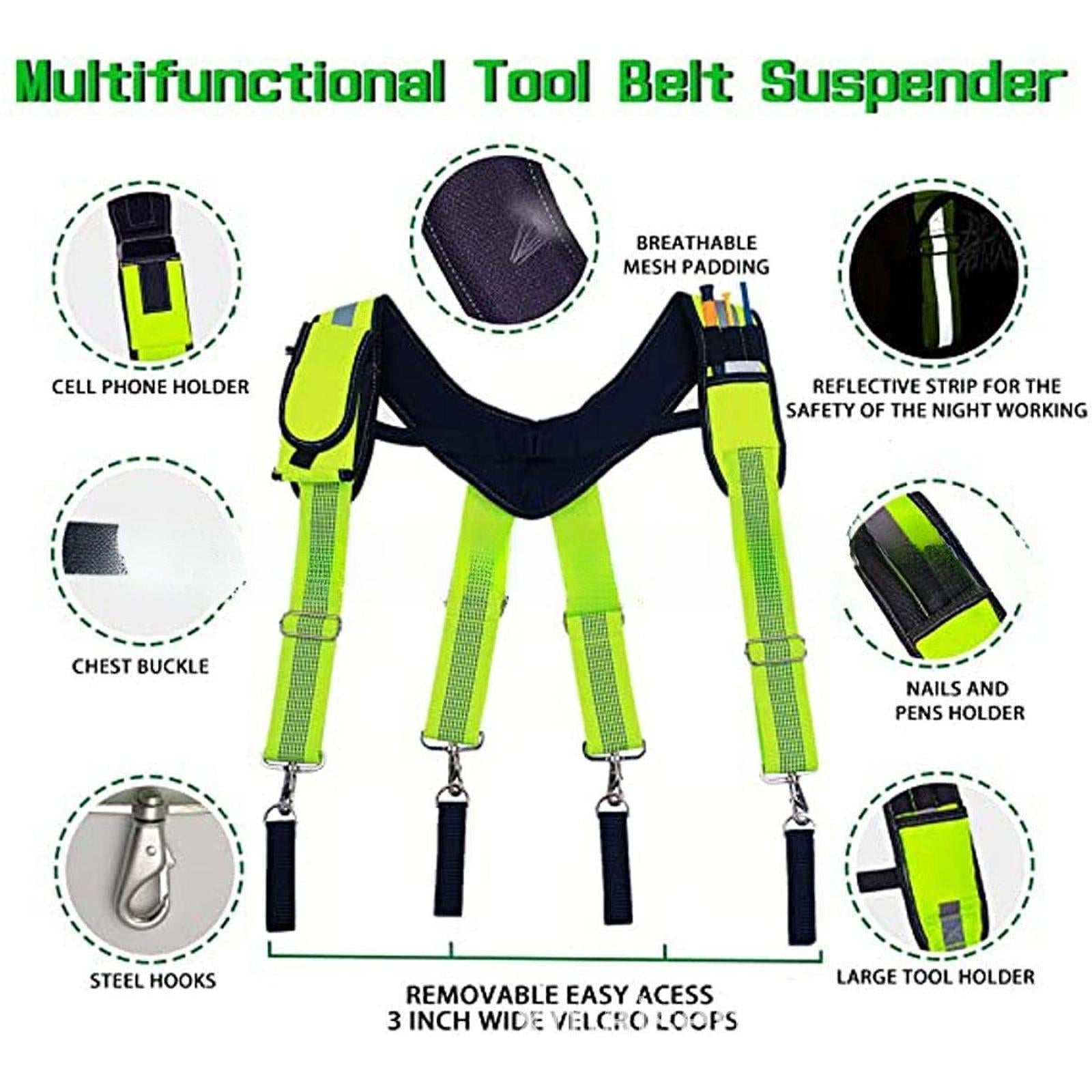 Tool Belt Suspender Heavy Duty Electrician Farmer Construction Bag Suspender Style A
