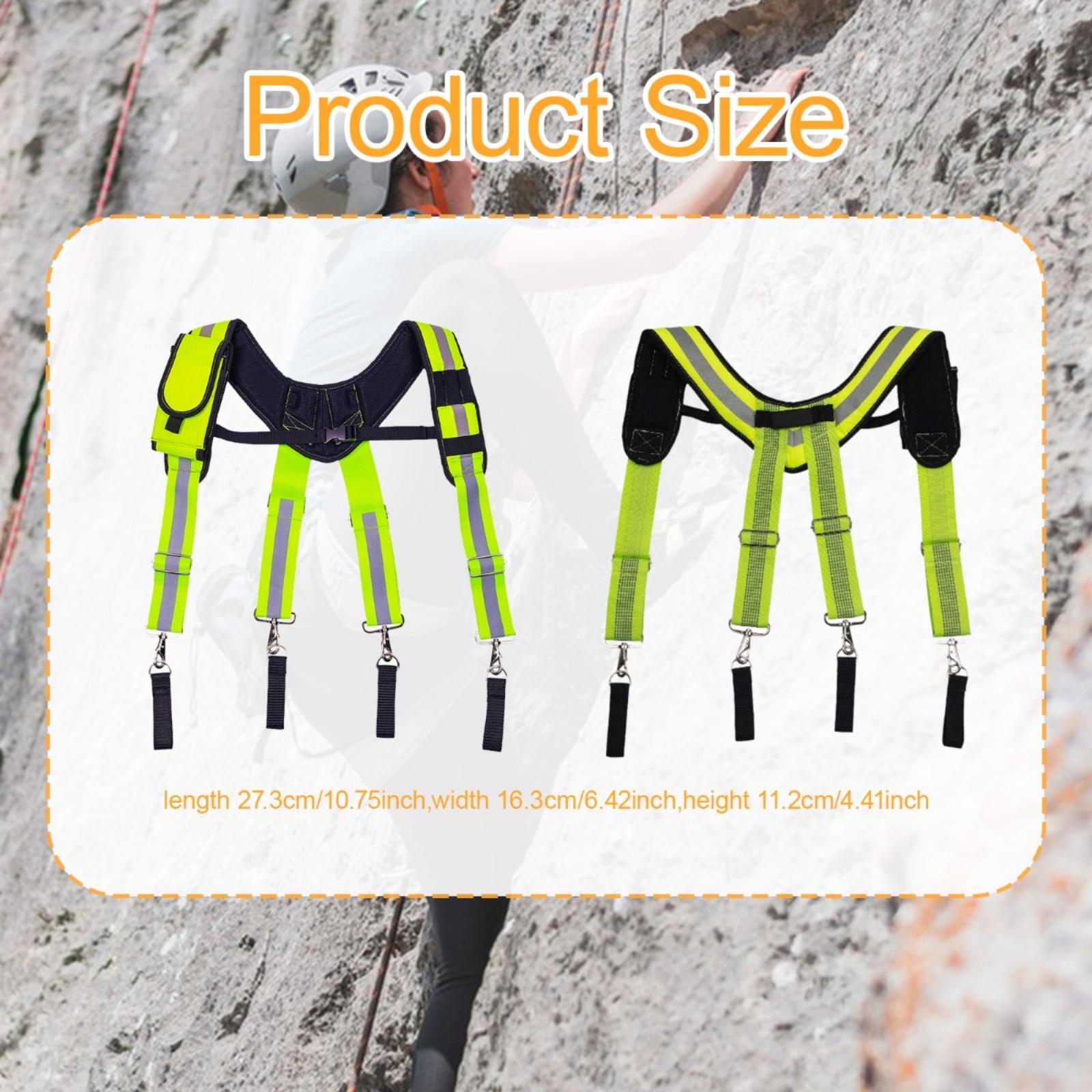 Tool Belt Suspender Heavy Duty Electrician Farmer Construction Bag Suspender Style A