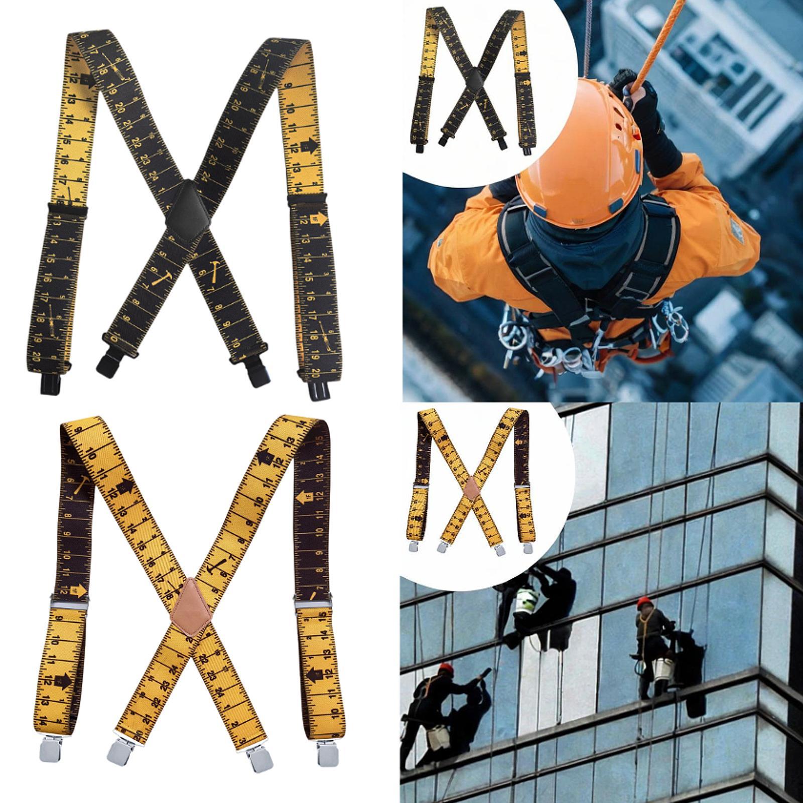 Men Suspenders Adjustable Trendy x Shaped for Holidays Father Day Gift Party Black