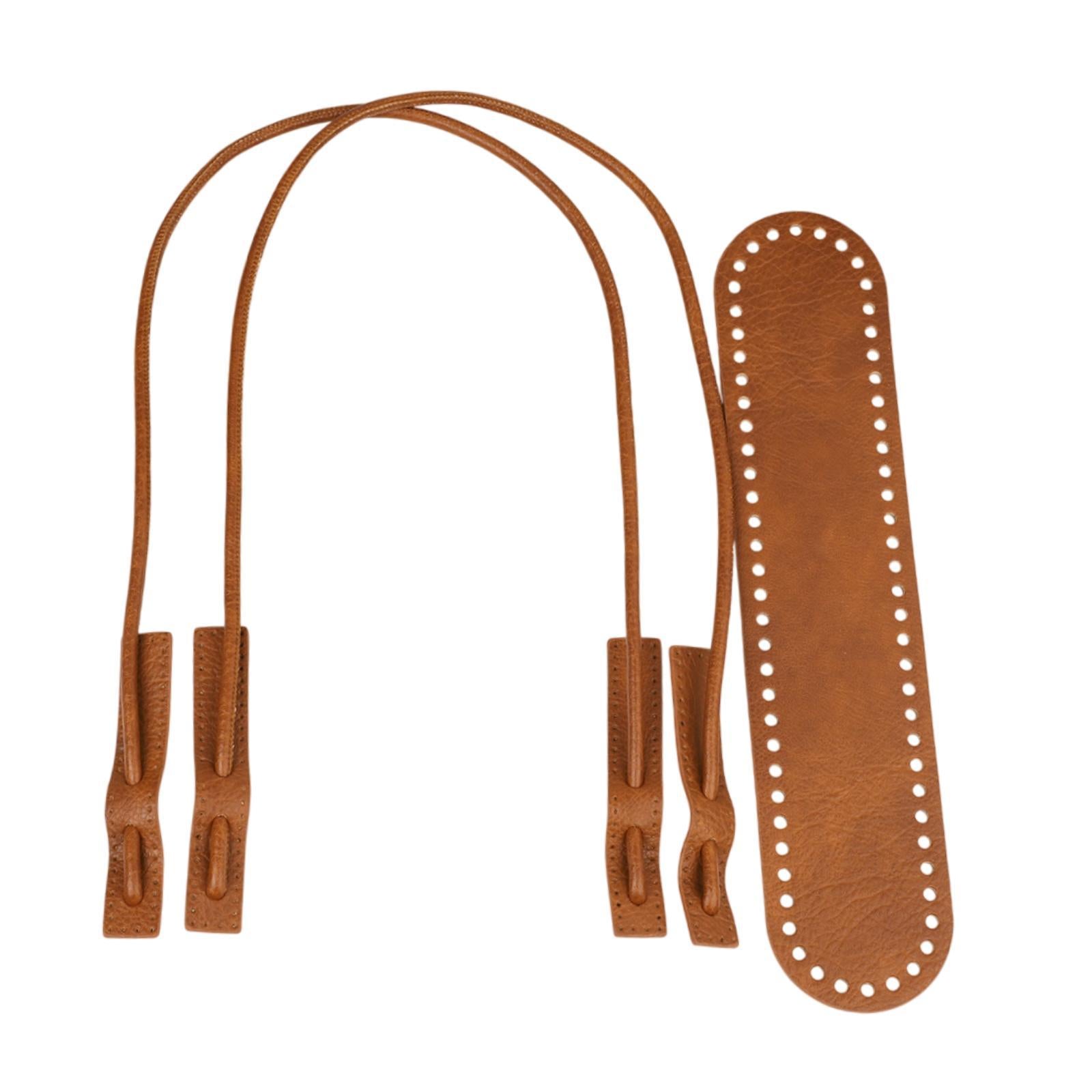PU Leather Bag Knitting Set DIY for Enthusiasts Crossbody Purse Professional Brown