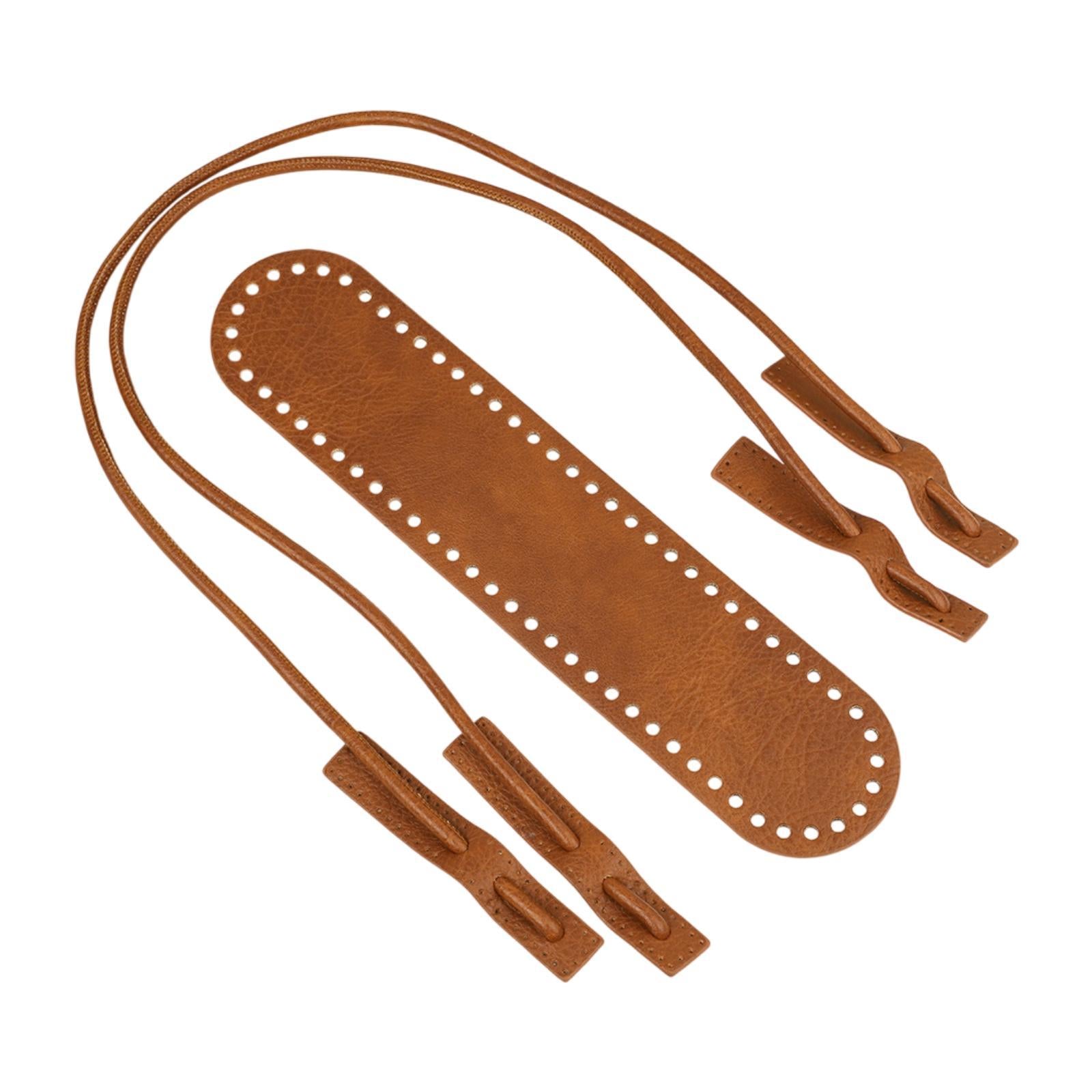 PU Leather Bag Knitting Set DIY for Enthusiasts Crossbody Purse Professional Brown