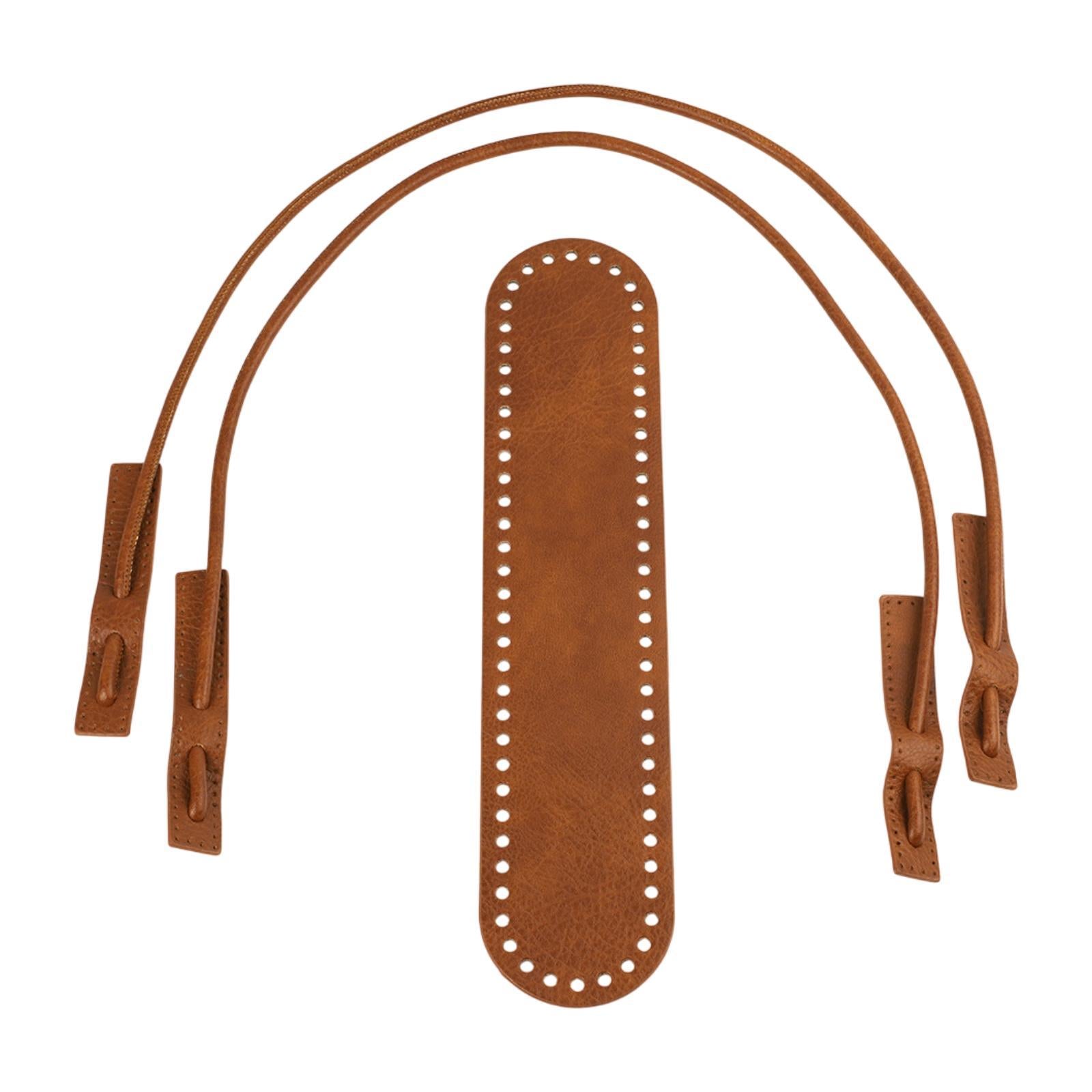 PU Leather Bag Knitting Set DIY for Enthusiasts Crossbody Purse Professional Brown